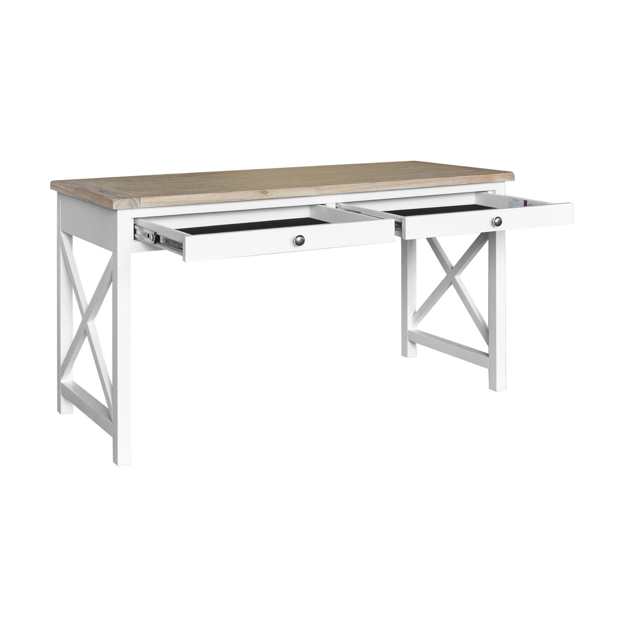 Marmalade Hampton 140cm Desk Table White Oak - Image 3