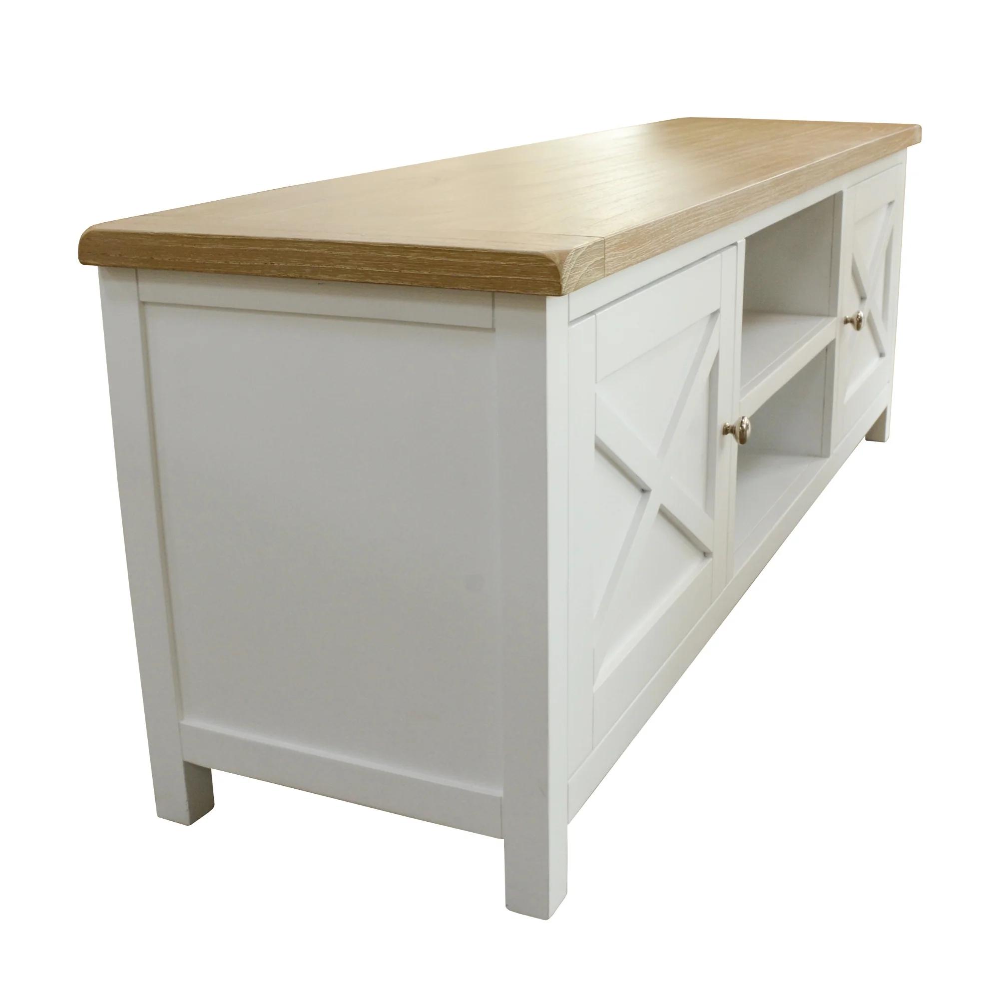 Marmalade Hampton 160cm ETU Entertainment TV Unit White Oak - Image 3