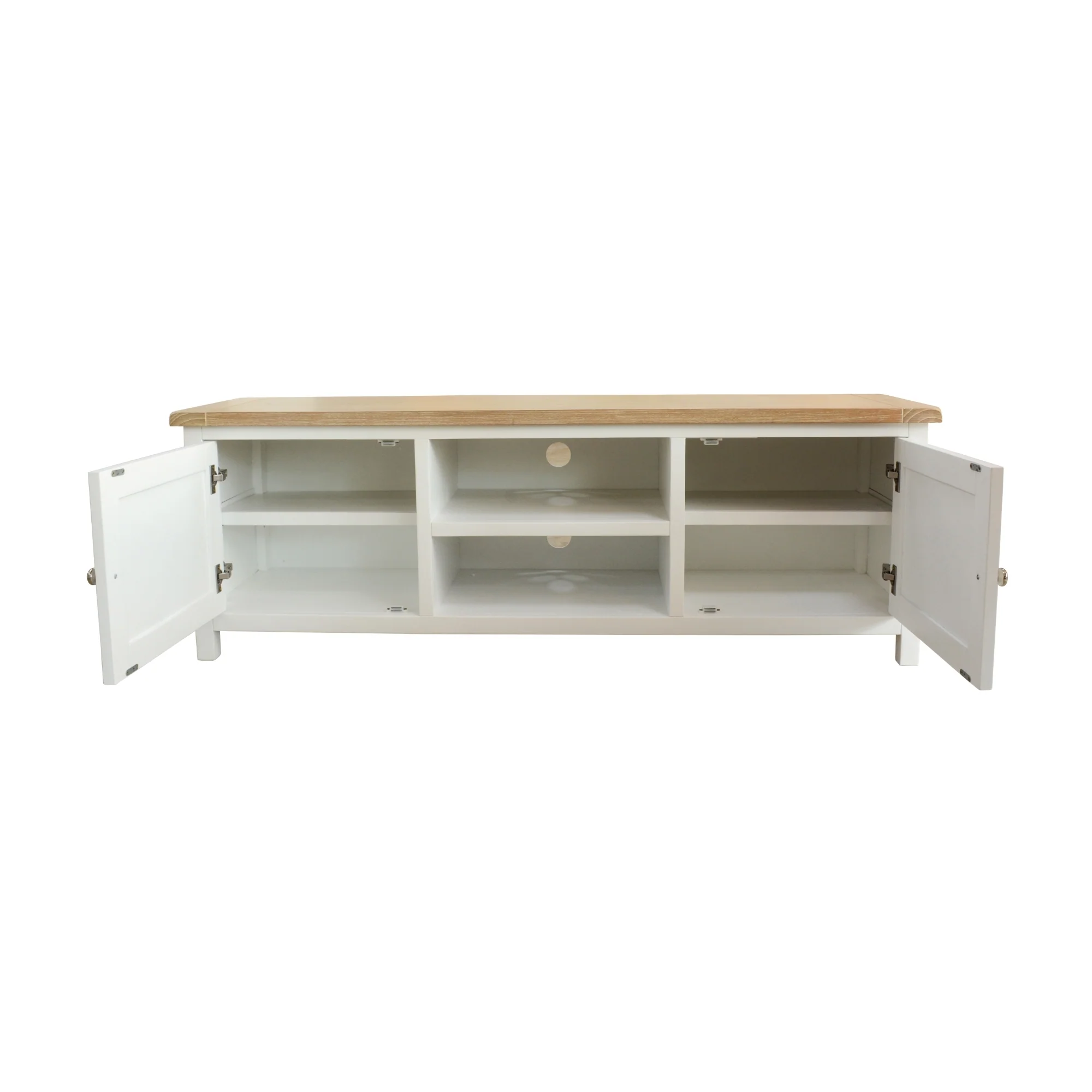Marmalade Hampton 160cm ETU Entertainment TV Unit White Oak - Image 4