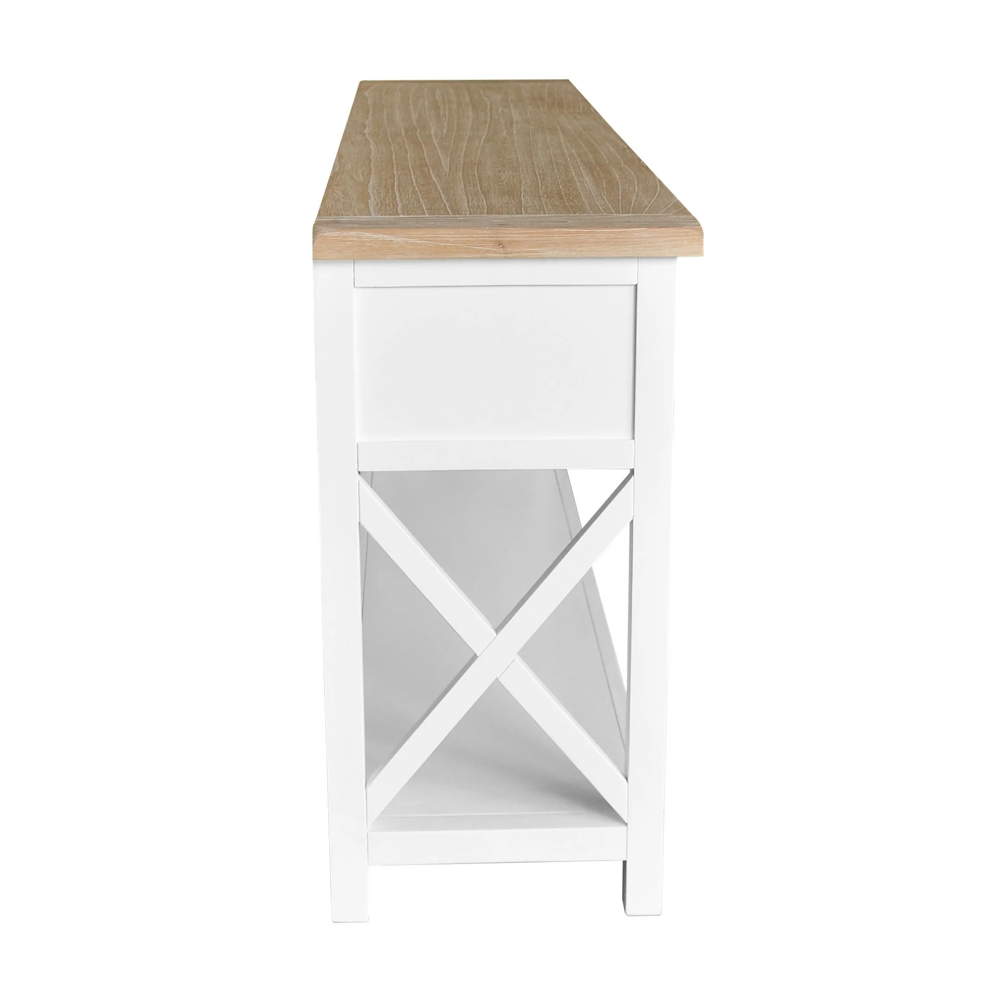 Marmalade Hampton 170cm Console Table White Oak - Image 4