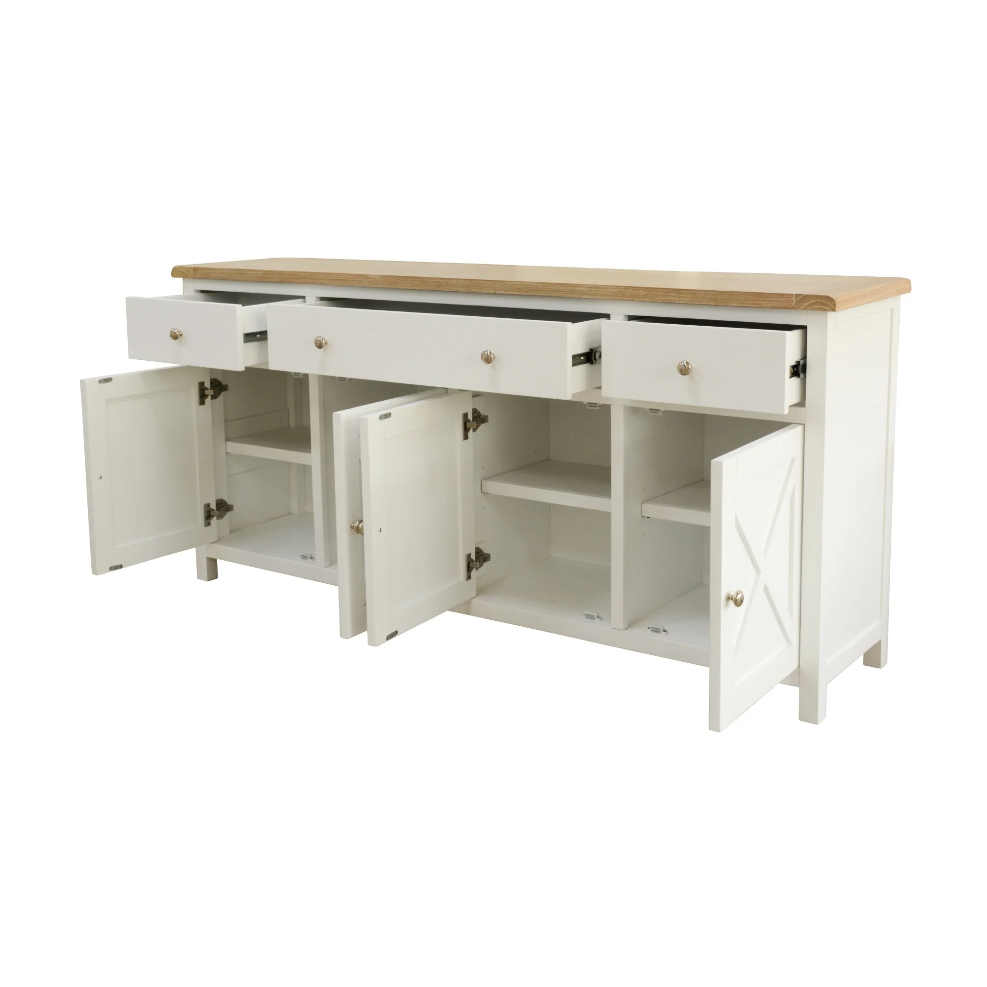 Marmalade Hampton 180cm Buffet Table White Oak - Image 4