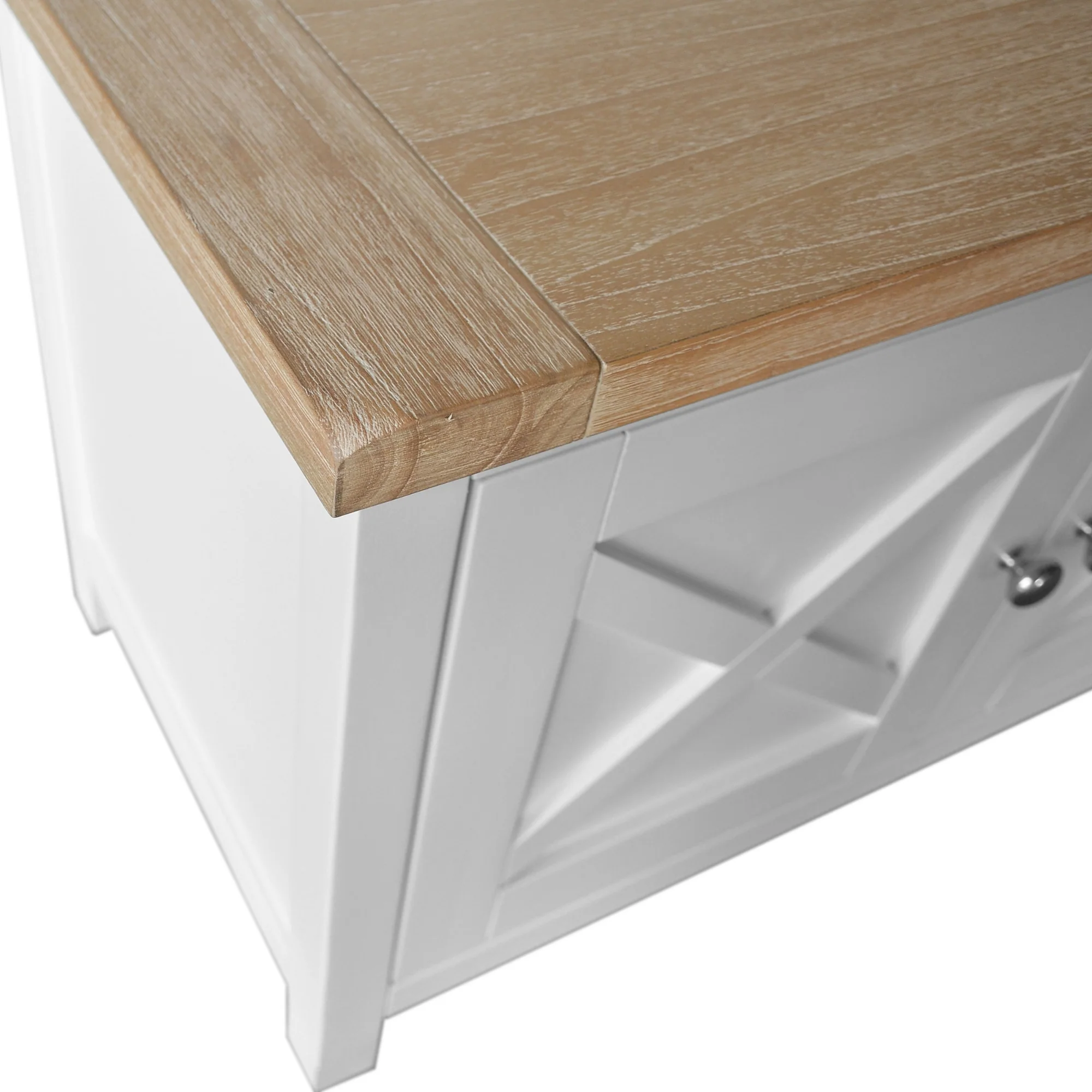Marmalade Hampton 210cm ETU Entertainment TV Unit White Oak - Image 5