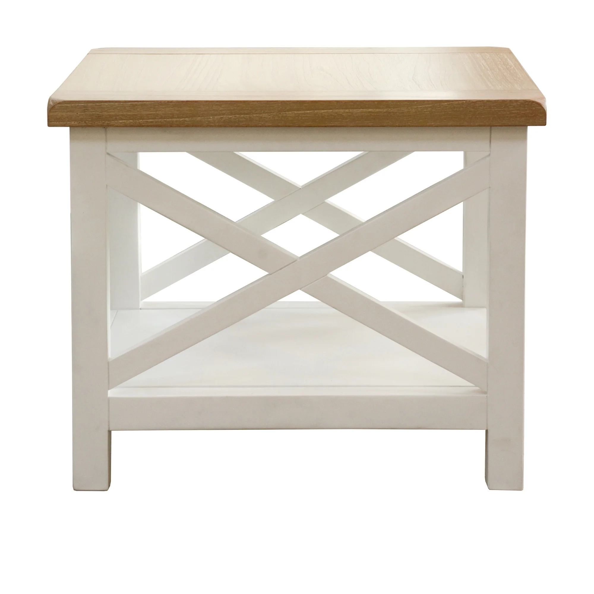 Marmalade Hampton 55cm Lamp Table White Oak - Image 3