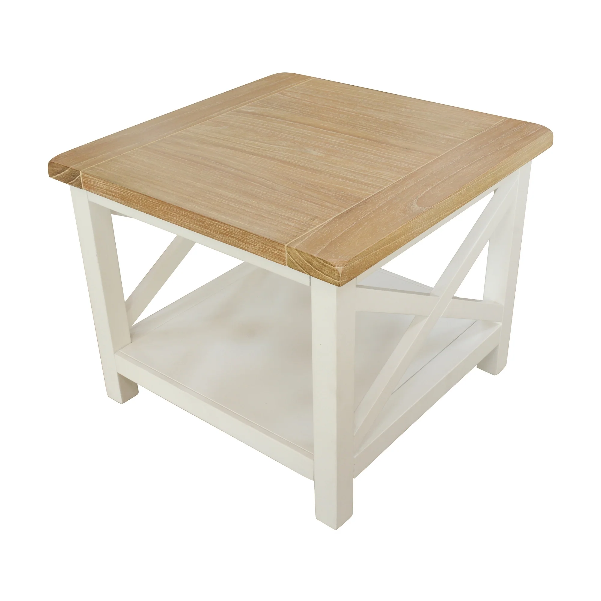 Marmalade Hampton 55cm Lamp Table White Oak - Image 5