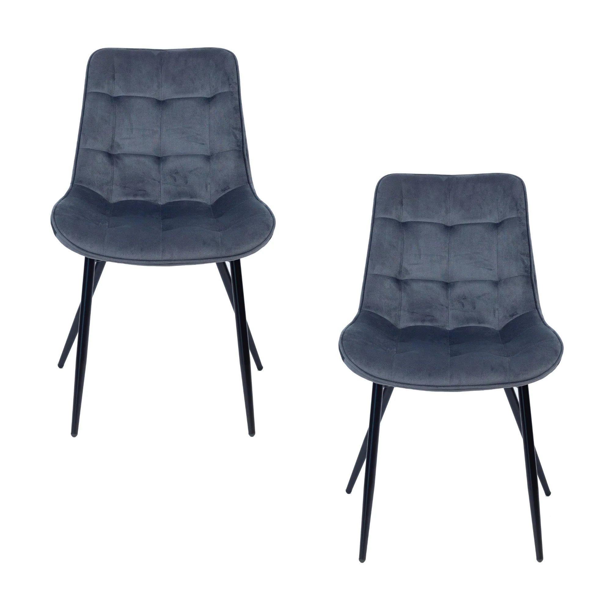 Mary 2pc Set Fabric Dining Chair Grey - Image 2