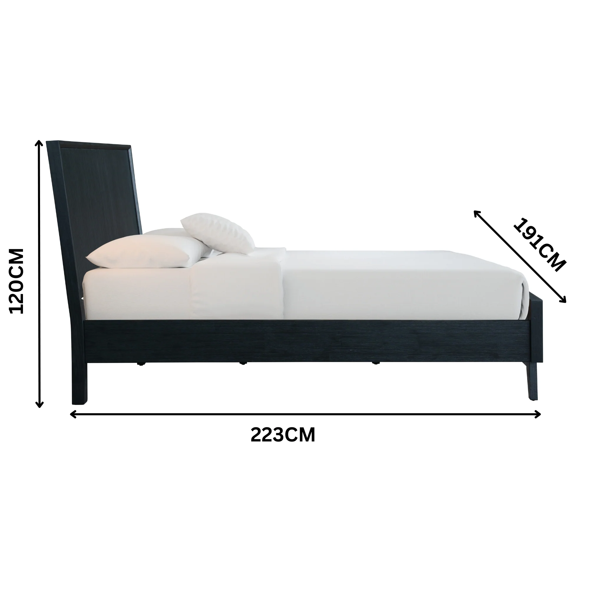 Matilda King Bed Frame Black - Image 3