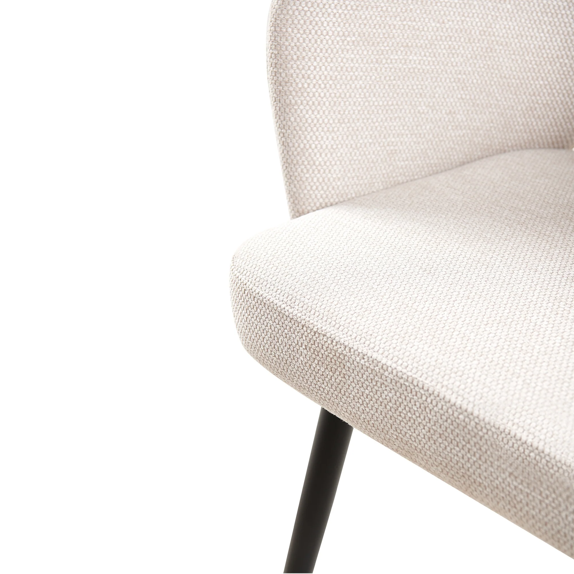 Matz 2pc Set Fabric Dining Table Beige - Image 7