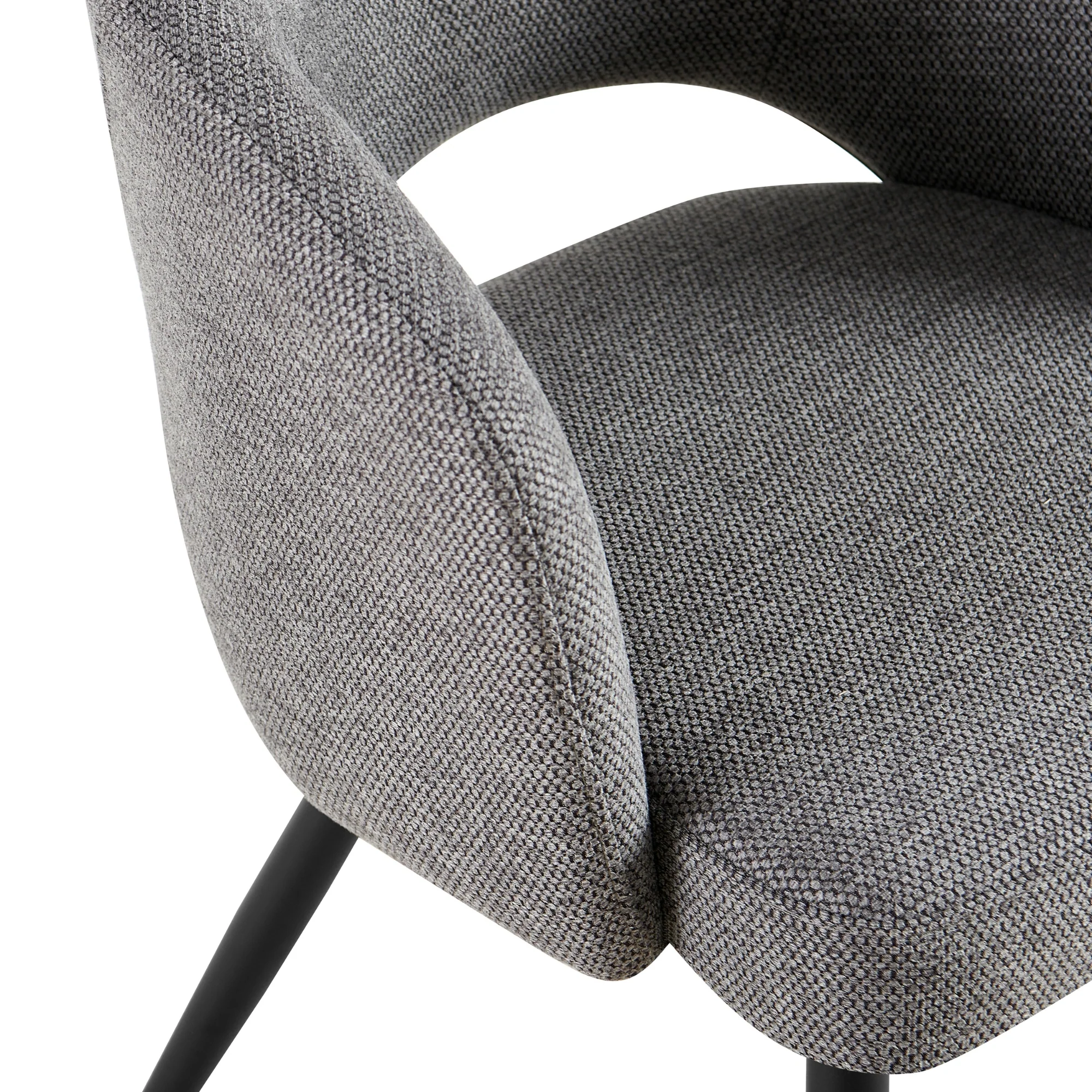 Matz 2pc Set Fabric Dining Table Grey - Image 6