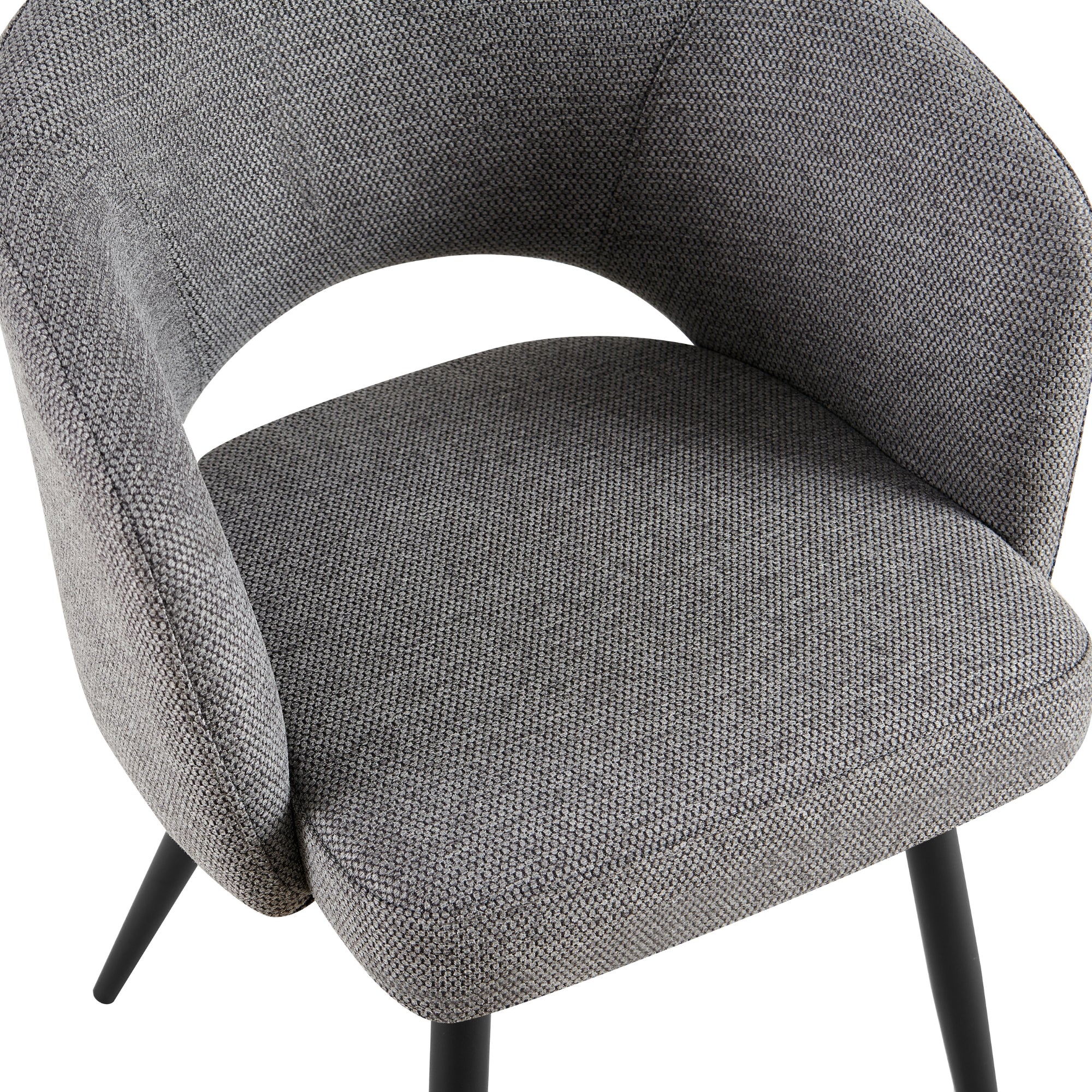 Matz 2pc Set Fabric Dining Table Grey - Image 7