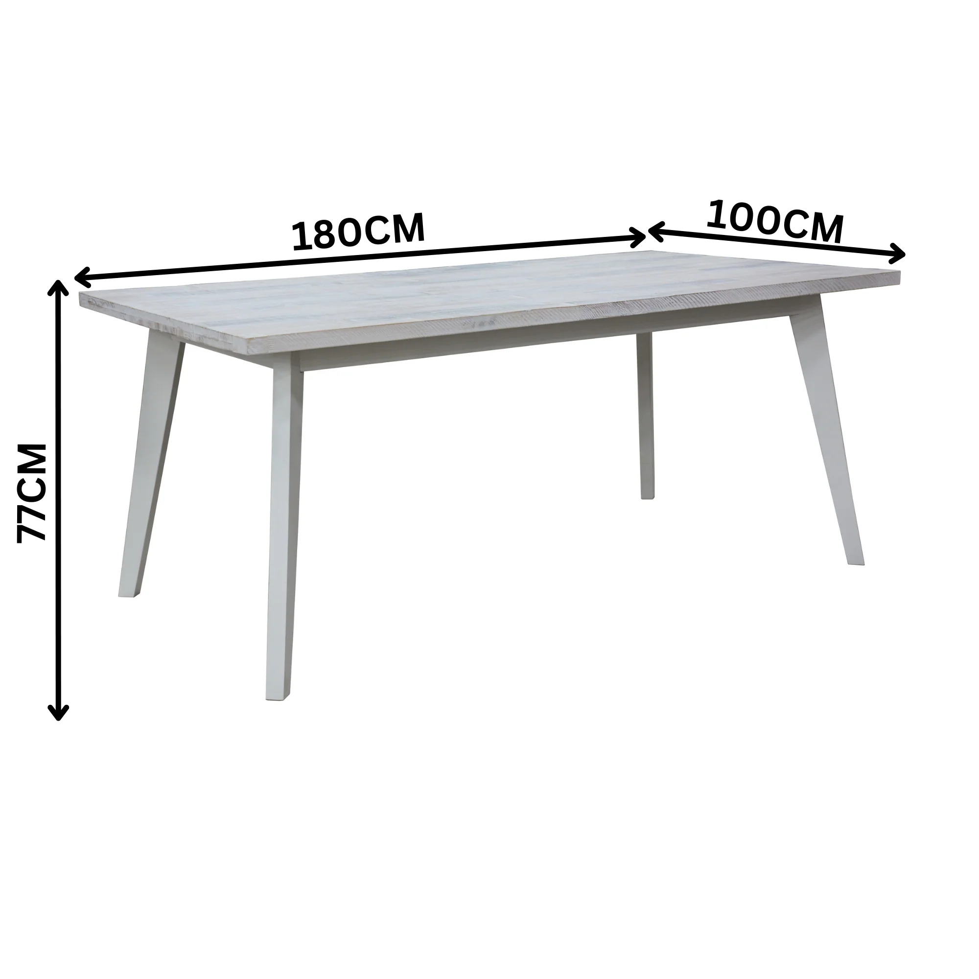 Maui 180cm Dining Table White - Image 2