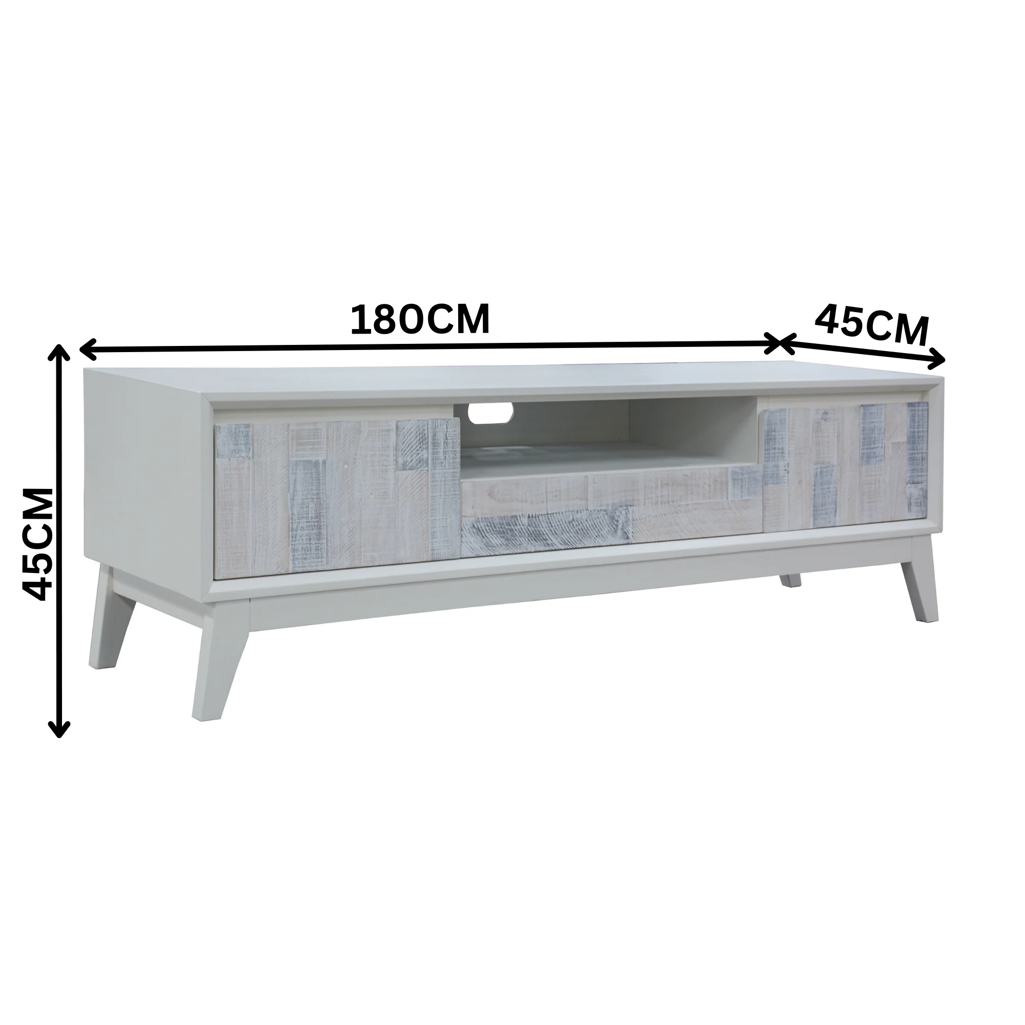 Maui 180cm ETU Entertainment TV Unit White - Image 2