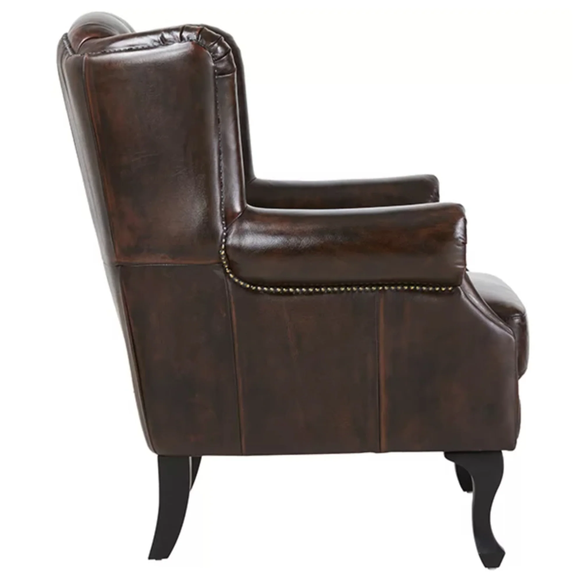 Alastair Leather Armchair Ottoman - Image 16