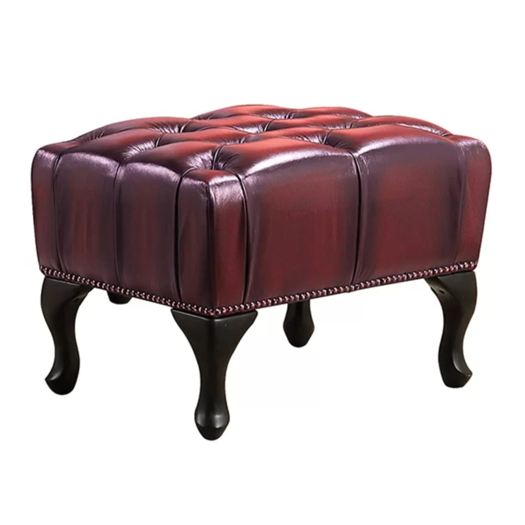 Alastair Leather Armchair Ottoman - Image 30
