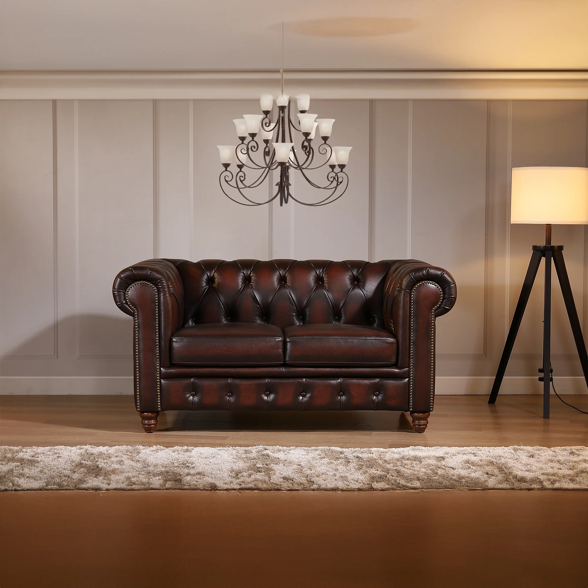 Alastair Leather Sofa - Image 12