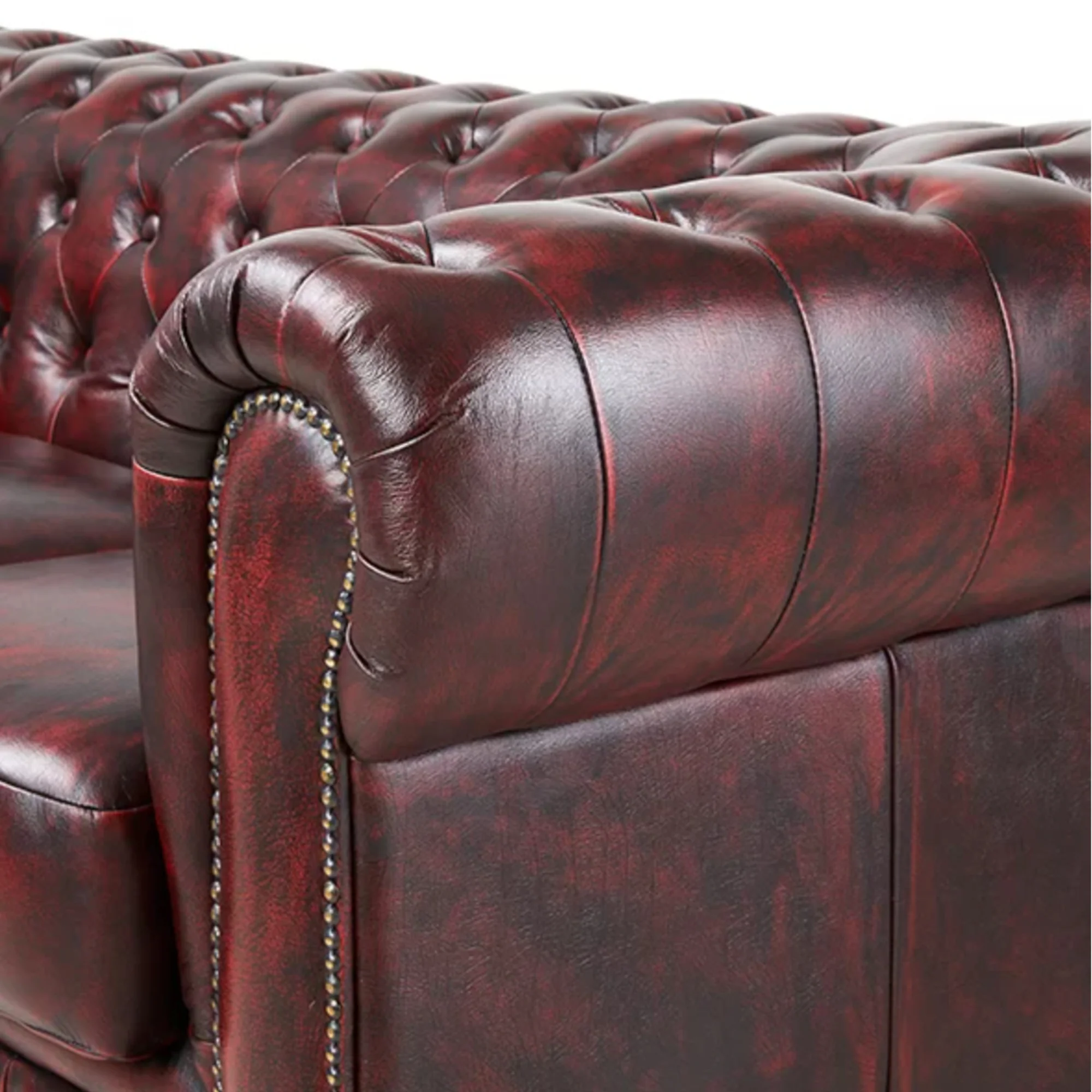 Alastair Leather Sofa - Image 9