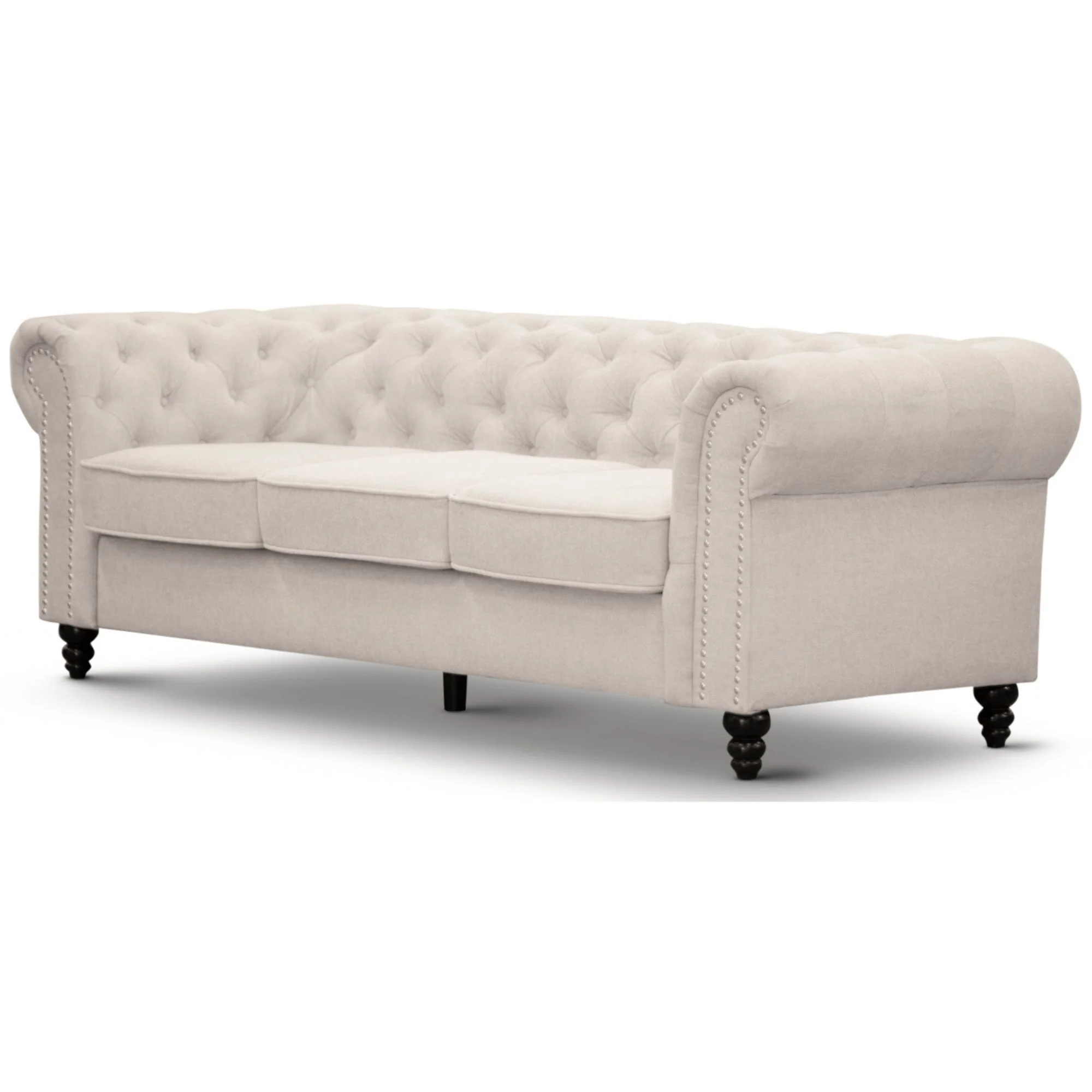 Mellowly 3 Seater Sofa Beige - Image 4