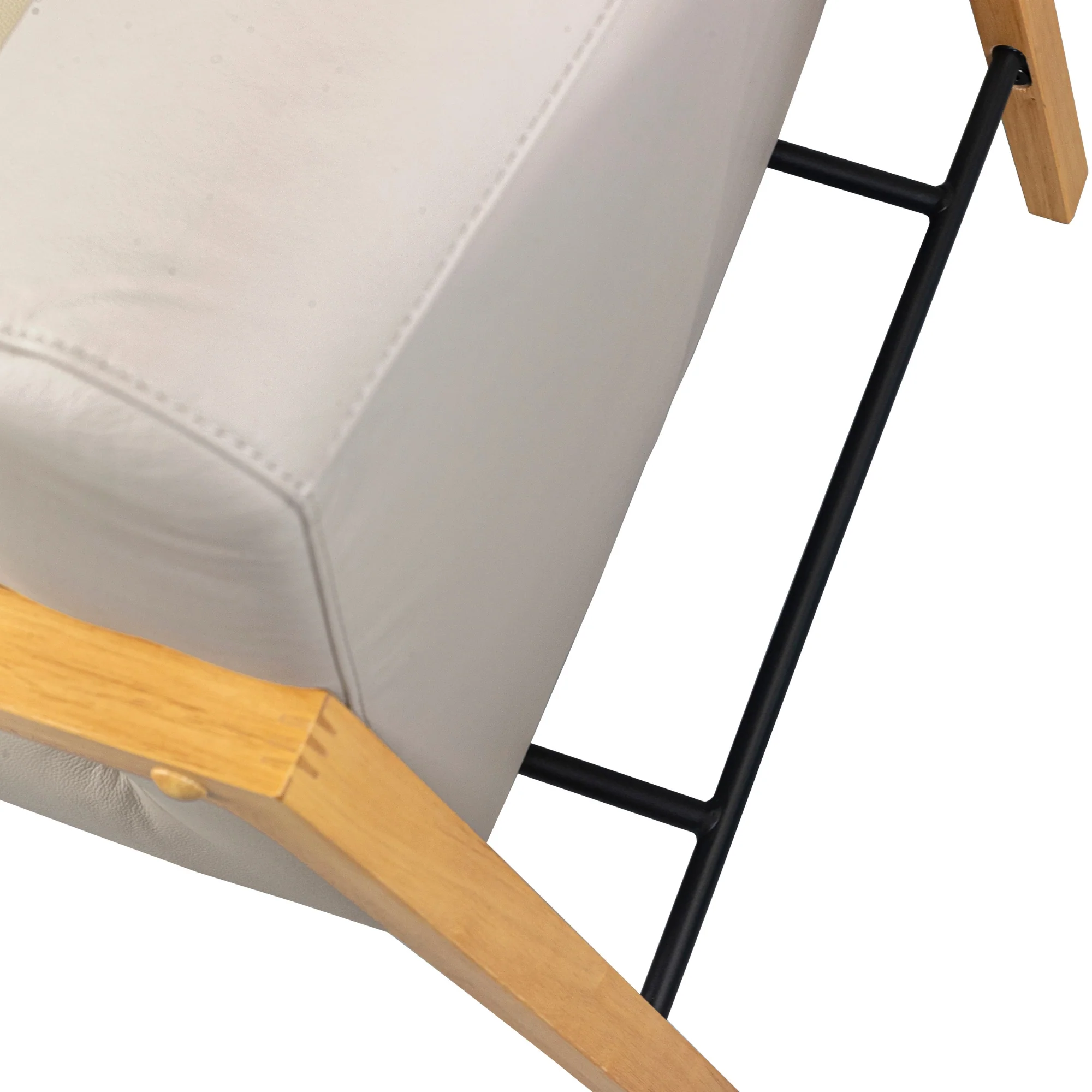Milano Leather Armchair Wheat Grey - Image 6