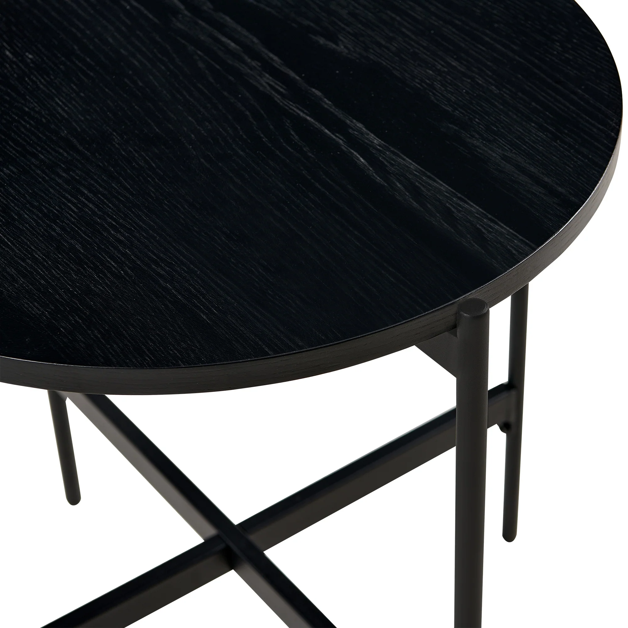 Montrel 50cm Round Lamp Table Black - Image 6