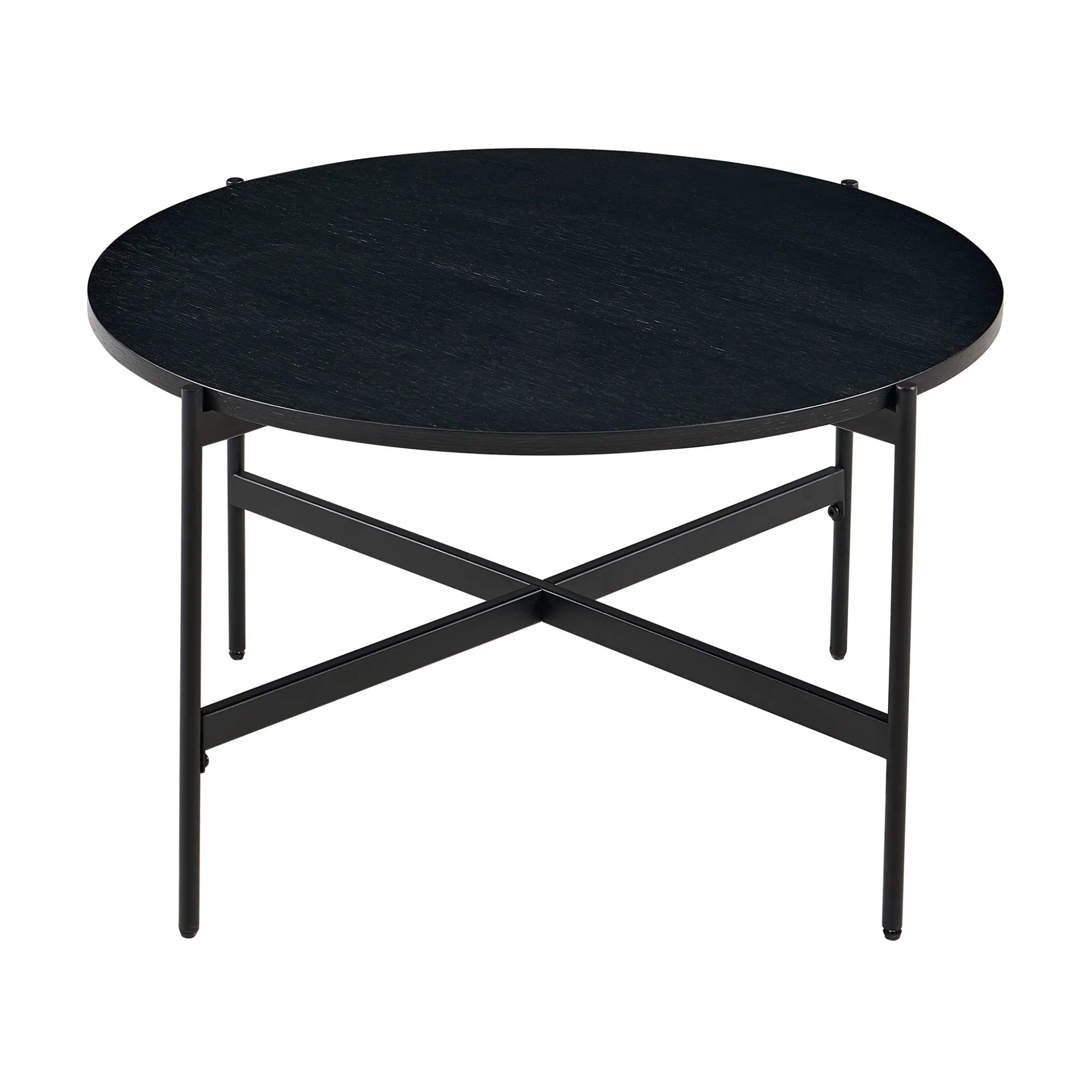 Montrel Set Of 2 Nesting Round Coffee Tables Black - Image 5