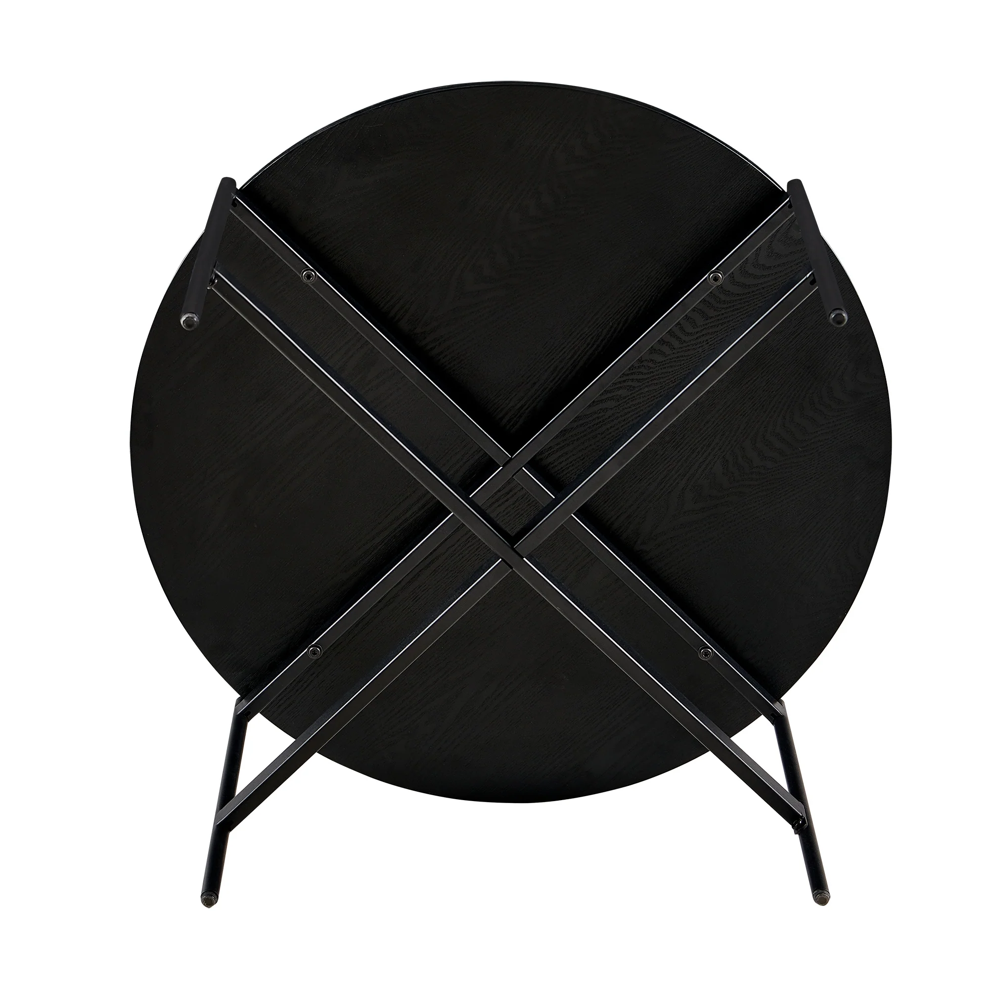 Montrel Set Of 2 Nesting Round Coffee Tables Black - Image 6