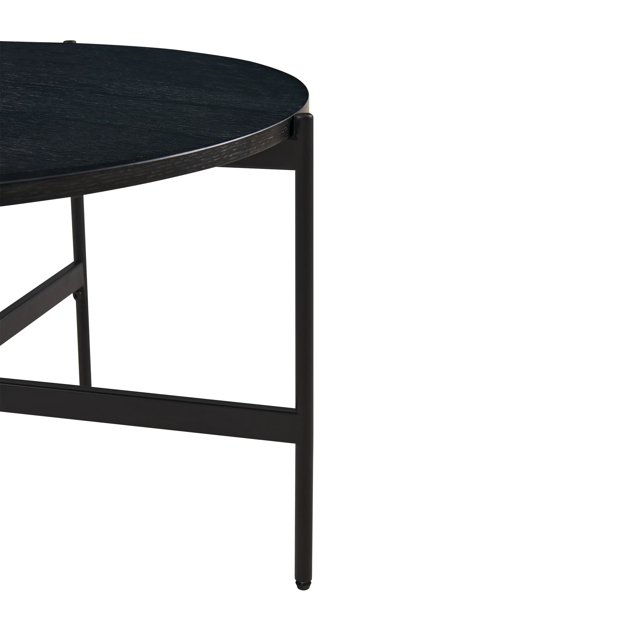 Montrel Set Of 2 Nesting Round Coffee Tables Black - Image 8