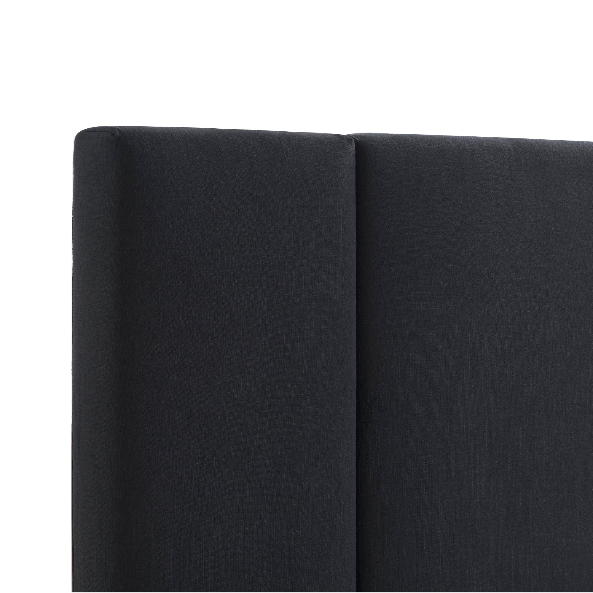 New Jersey 282cm Linen Bedhead Wide Black - Image 3