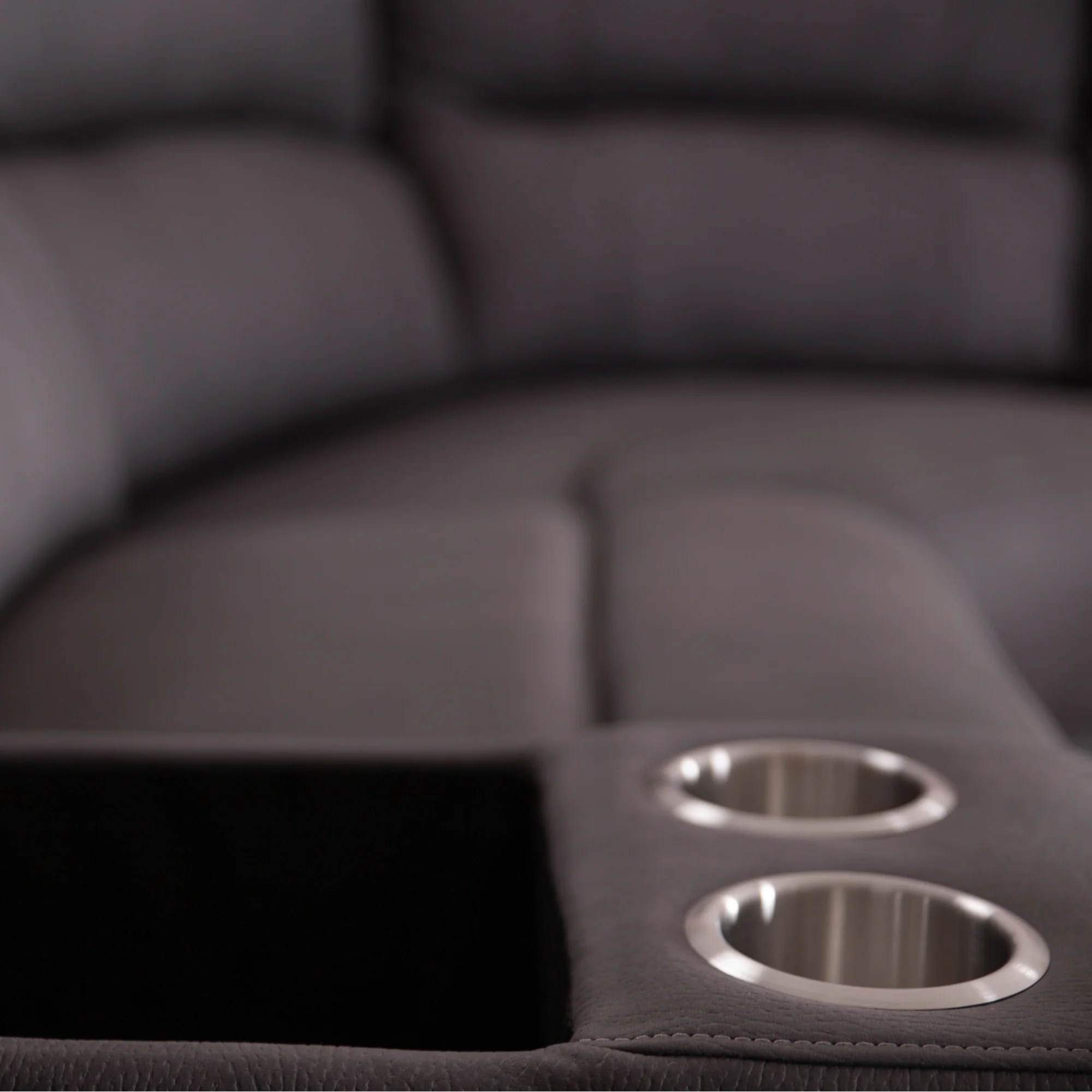 New Jersey 4 Seater Corner Modular Recliner Sofa Rhino Fabric Lounge Coffee Brown - Image 4