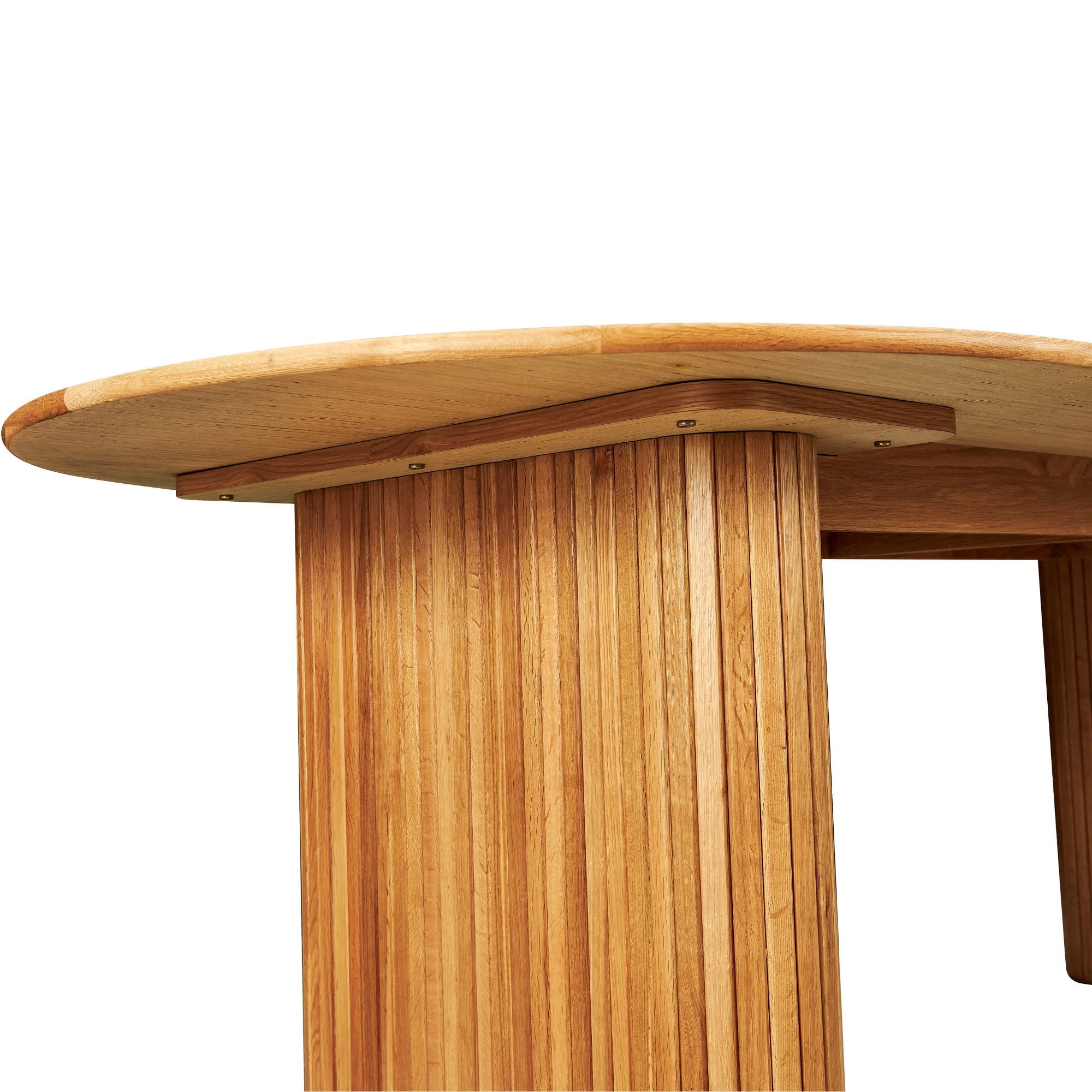 Noir 220cm Timber Oval Dining Table Natural - Image 4