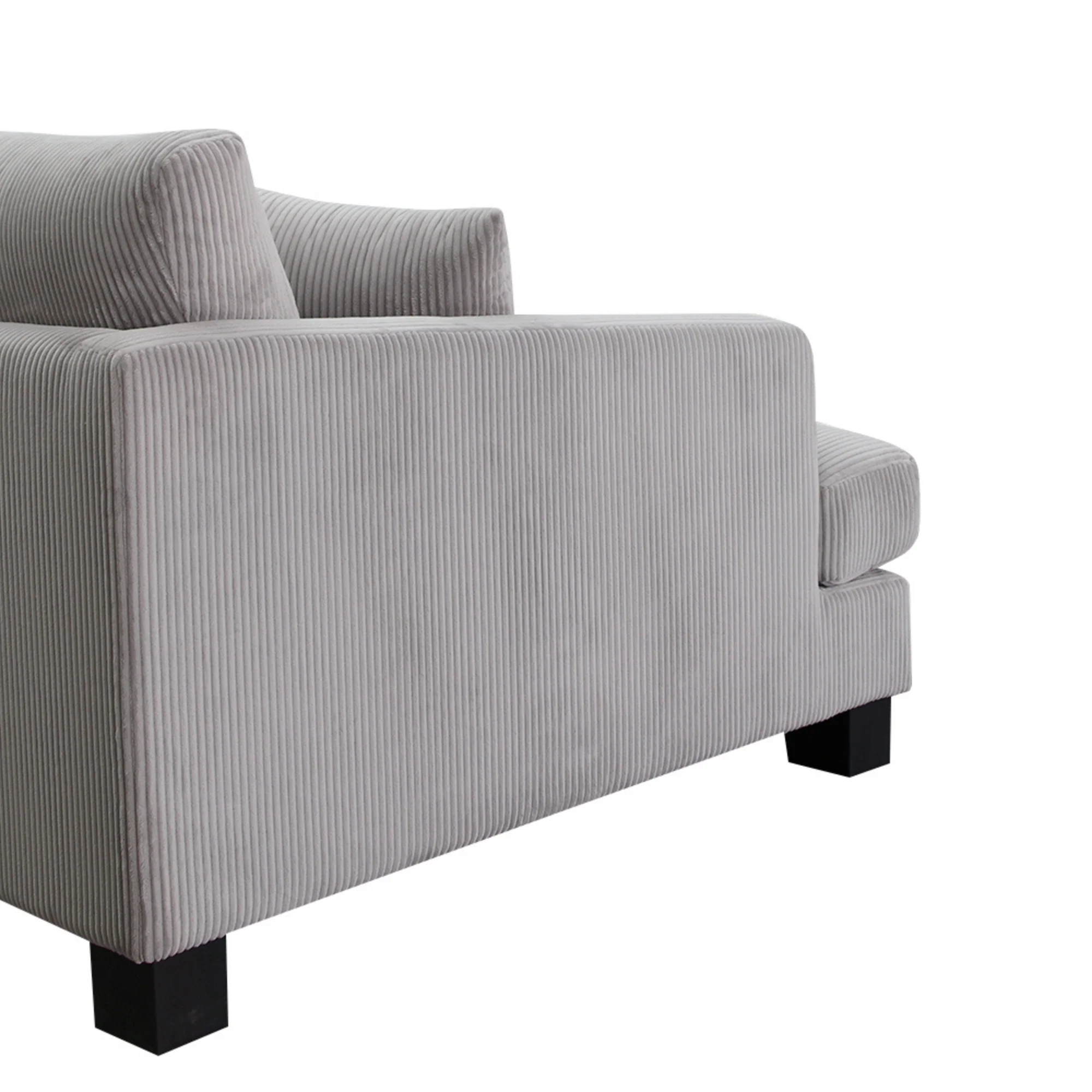 Orio 4 Seater Corner Sofa Lounge Set Light Grey - Image 5