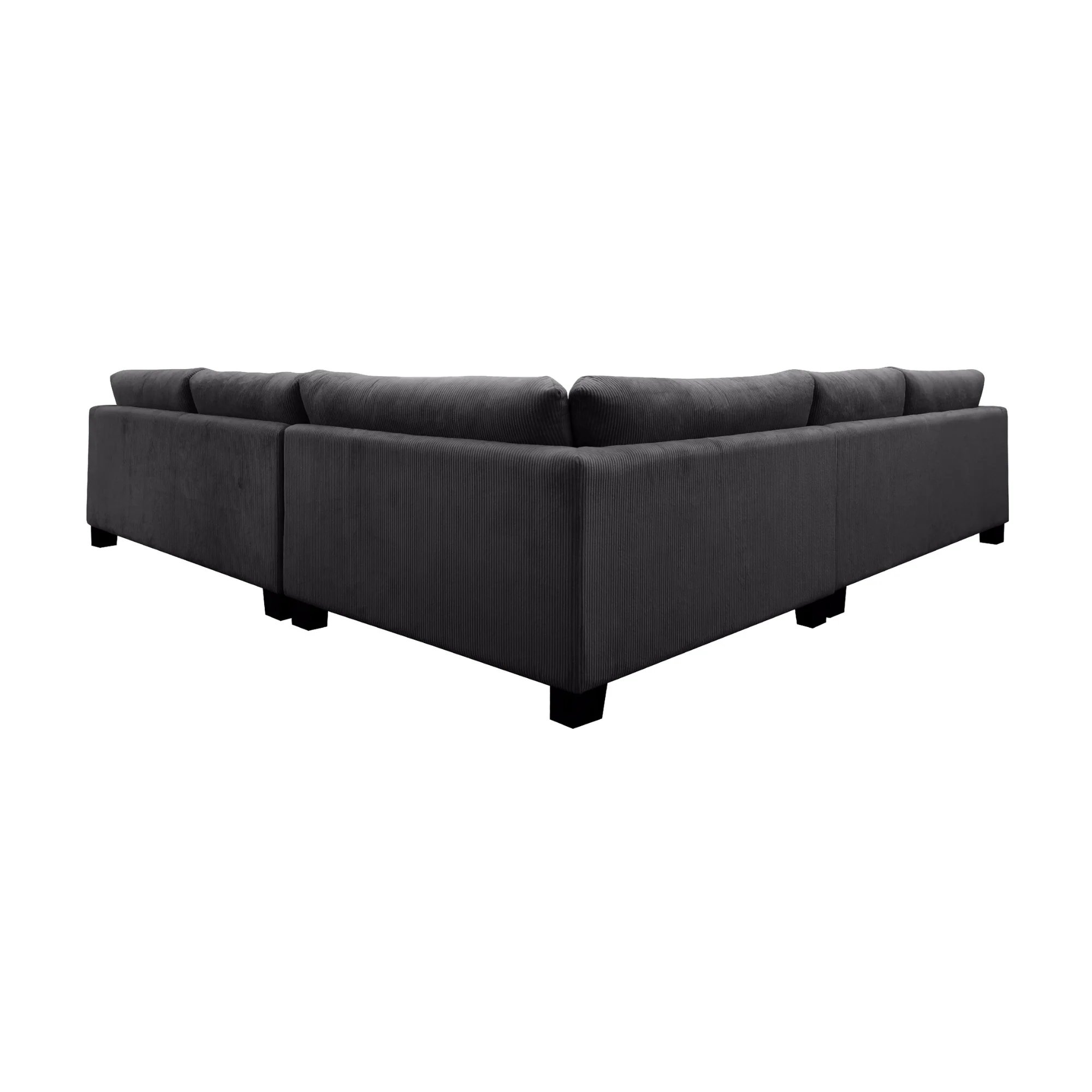 Orio 4 XL Seater Corner Sofa Lounge Set Charcoal - Image 4