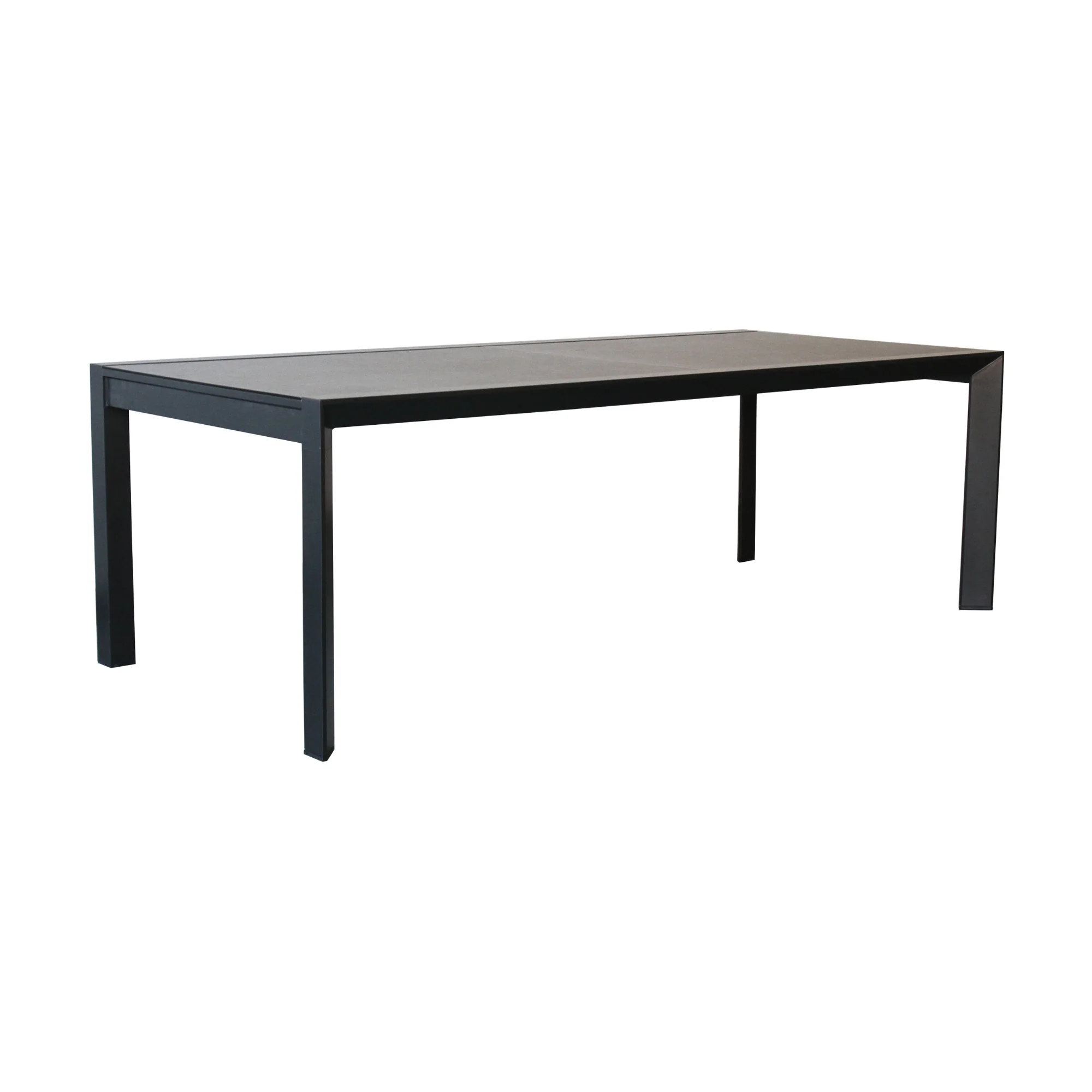 Oro 231-346cm Extension Aluminium Outdoor Dining Table Charcoal - Image 3