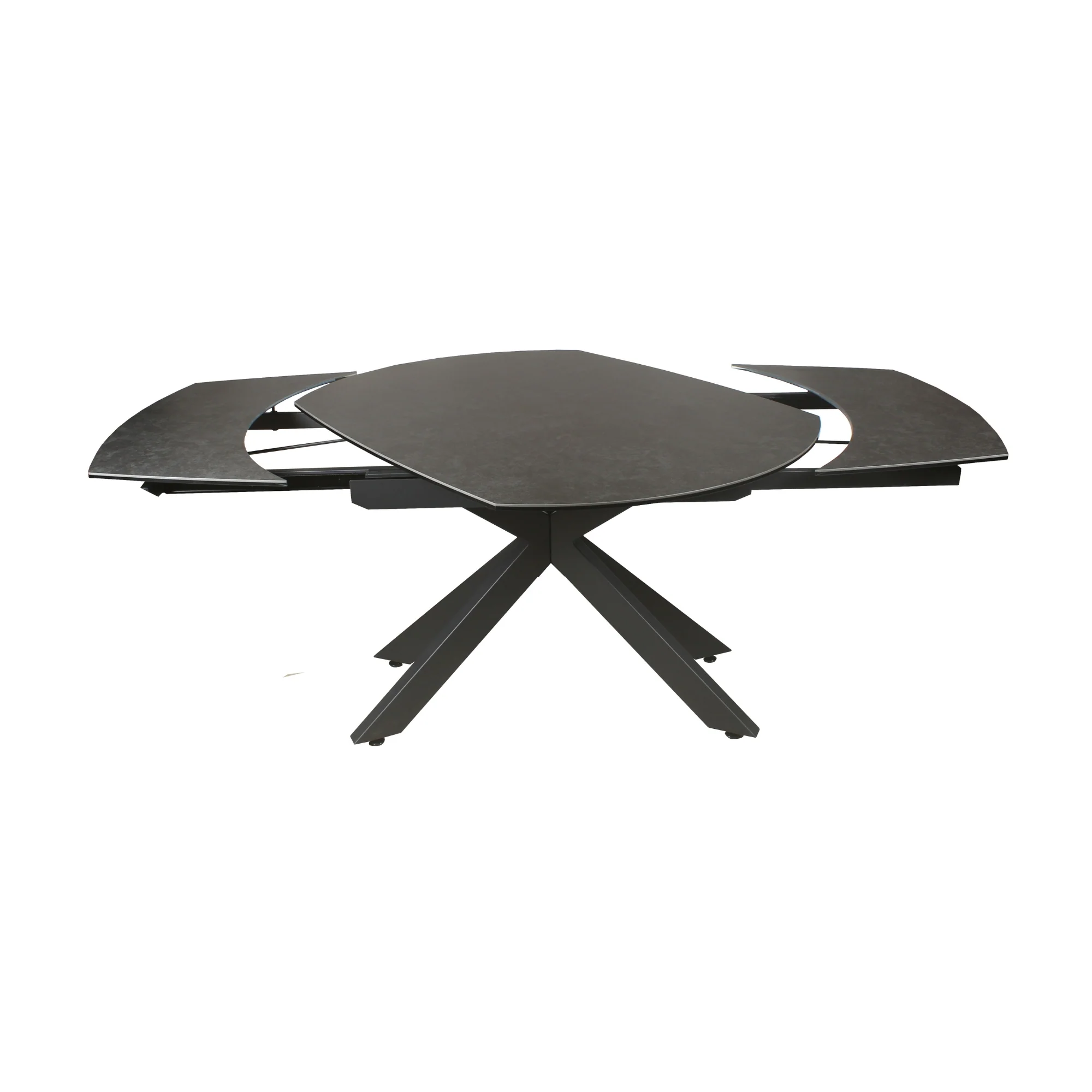 Orren 120-180cm Extendable Dining Table Ceramic Tempered Glass Top Dark Grey - Image 5