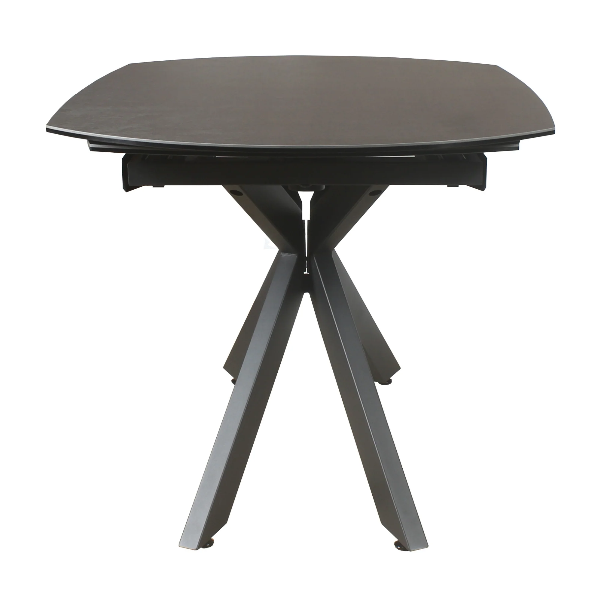 Orren 120-180cm Extendable Dining Table Ceramic Tempered Glass Top Dark Grey - Image 7