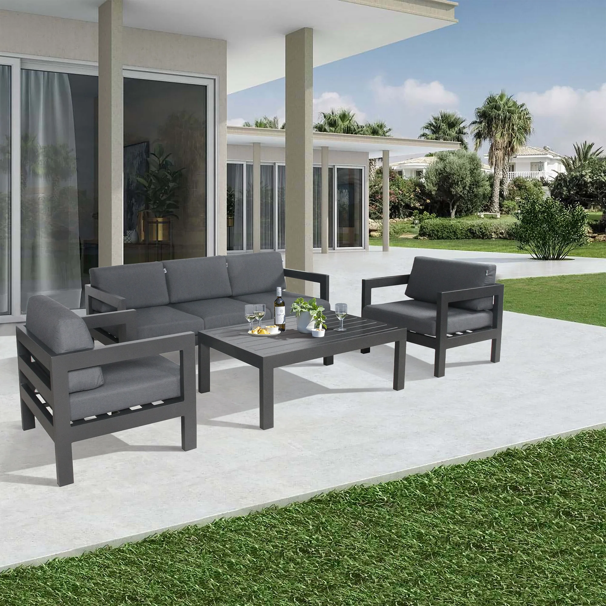 Outie 133cm Outdoor Coffee Table - Image 5