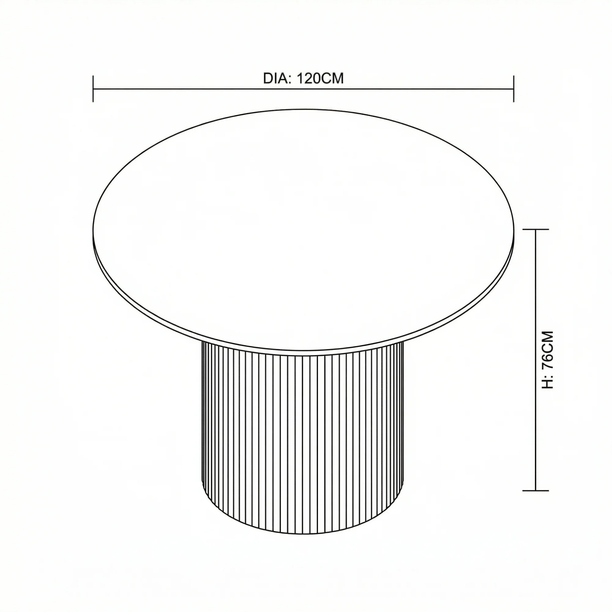 Paula 120cm Round Dining Table Travertine Beige - Image 8
