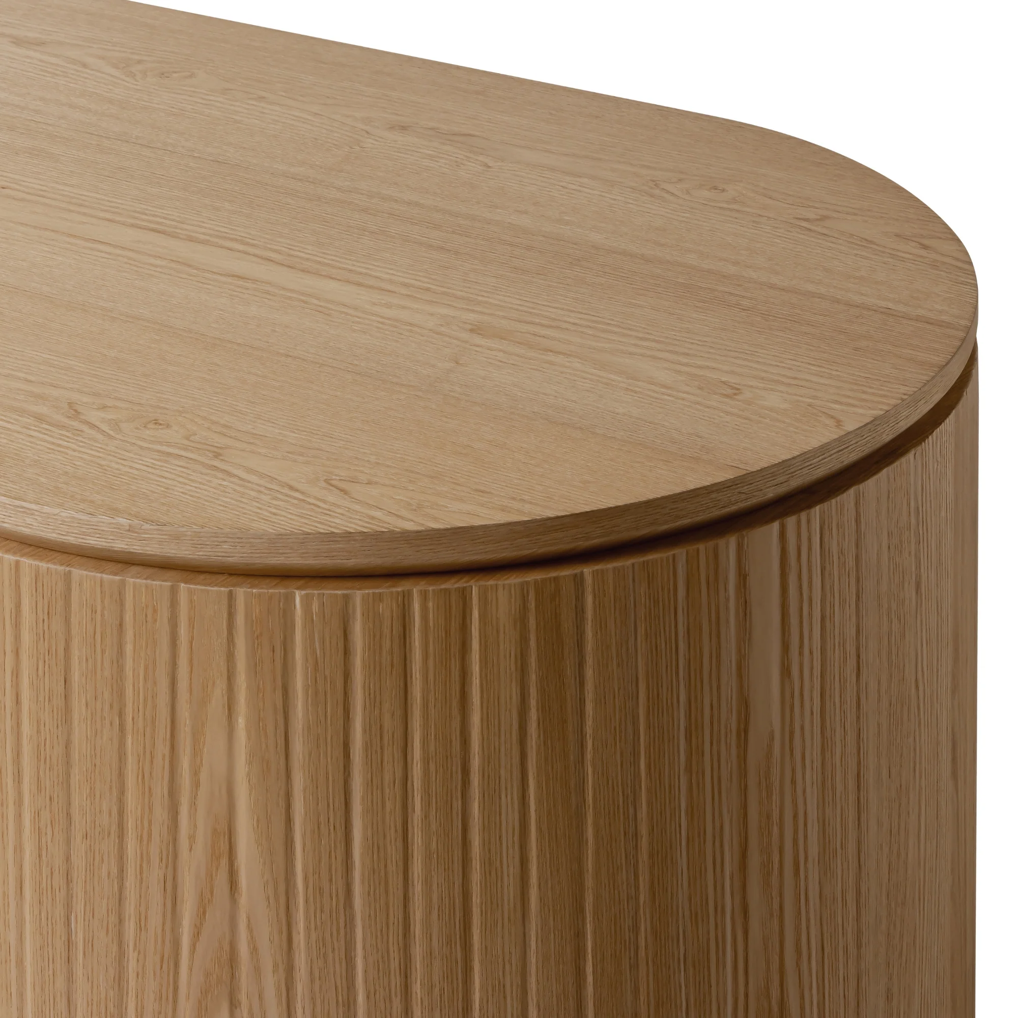 Payton Benjamin Ripple Grand Office Desk LHF Drawer Natural - Image 8