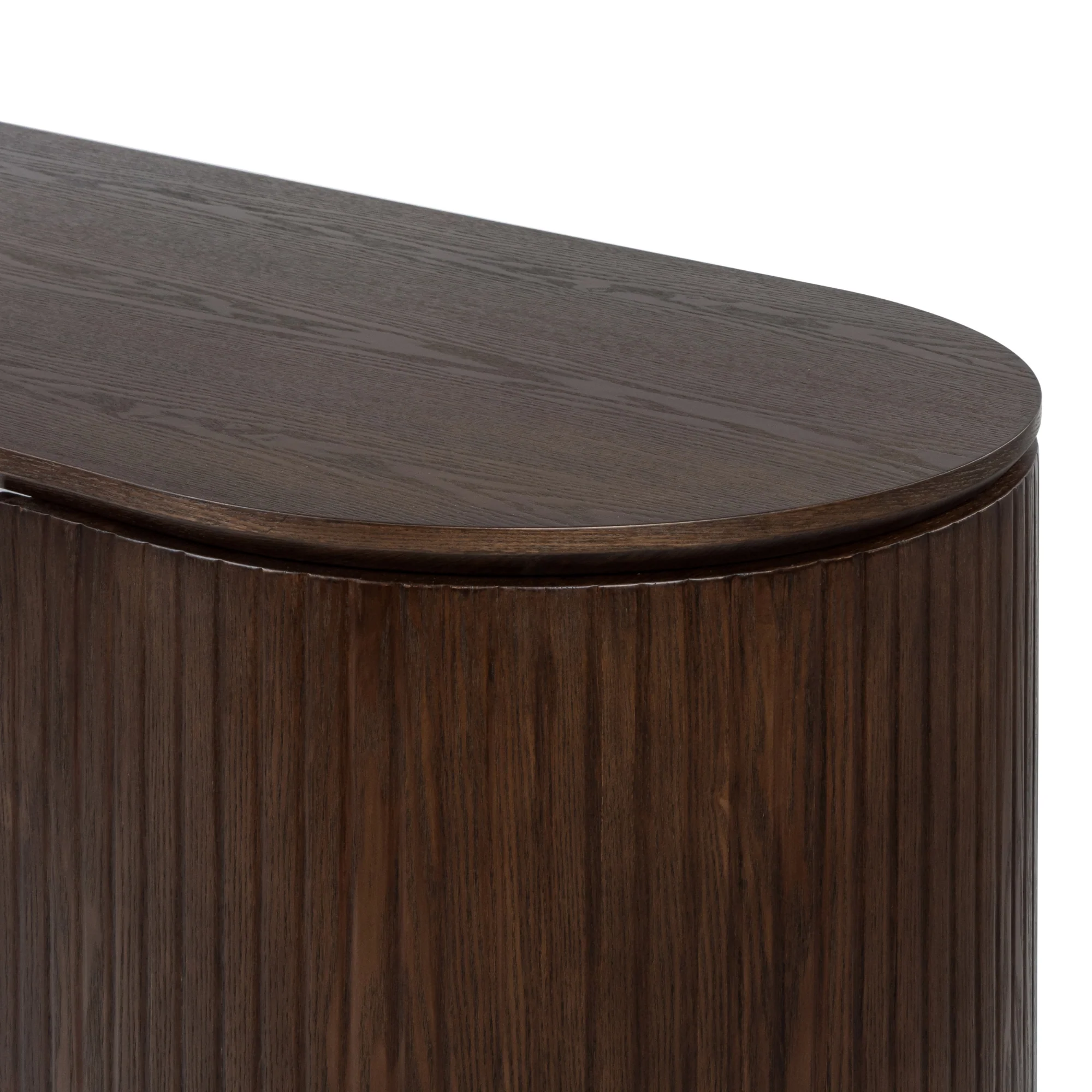 Payton Benjamin Ripple Grand Office Desk LHF Drawer Walnut - Image 6