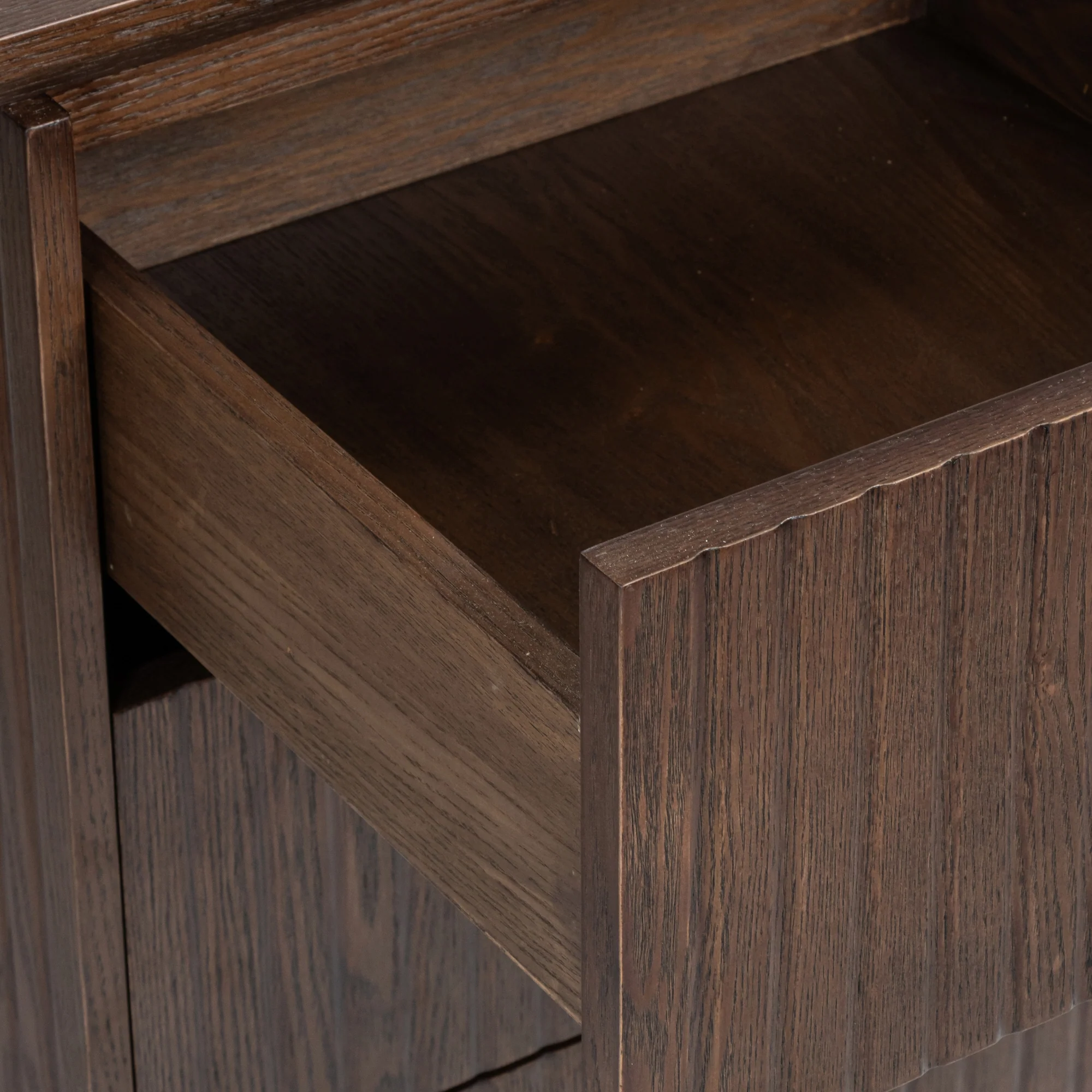 Payton Benjamin Ripple Grand Office Desk LHF Drawer Walnut - Image 8