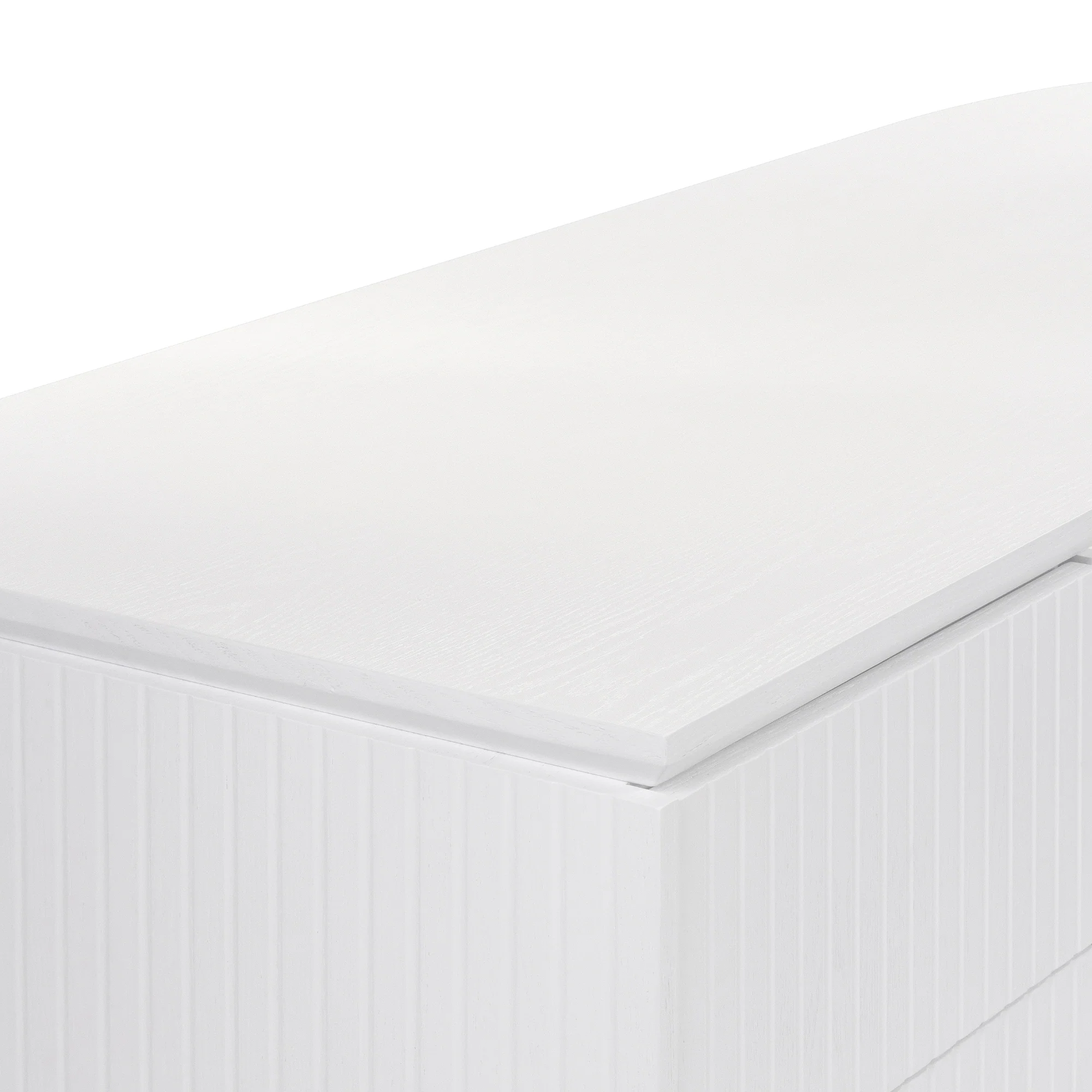 Payton Benjamin Ripple Grand Office Desk LHF Drawer White - Image 6