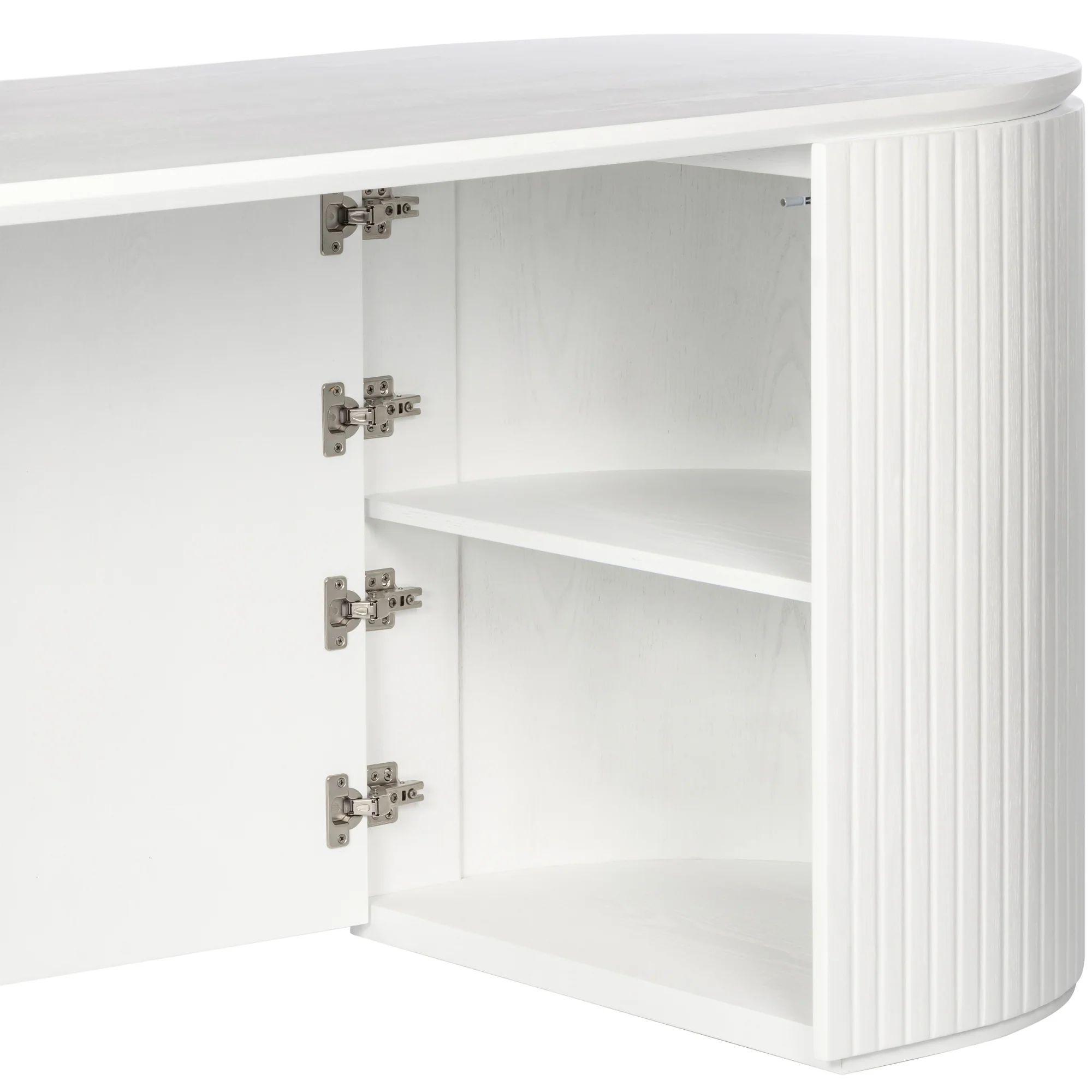 Payton Benjamin Ripple Grand Office Desk LHF Drawer White - Image 7