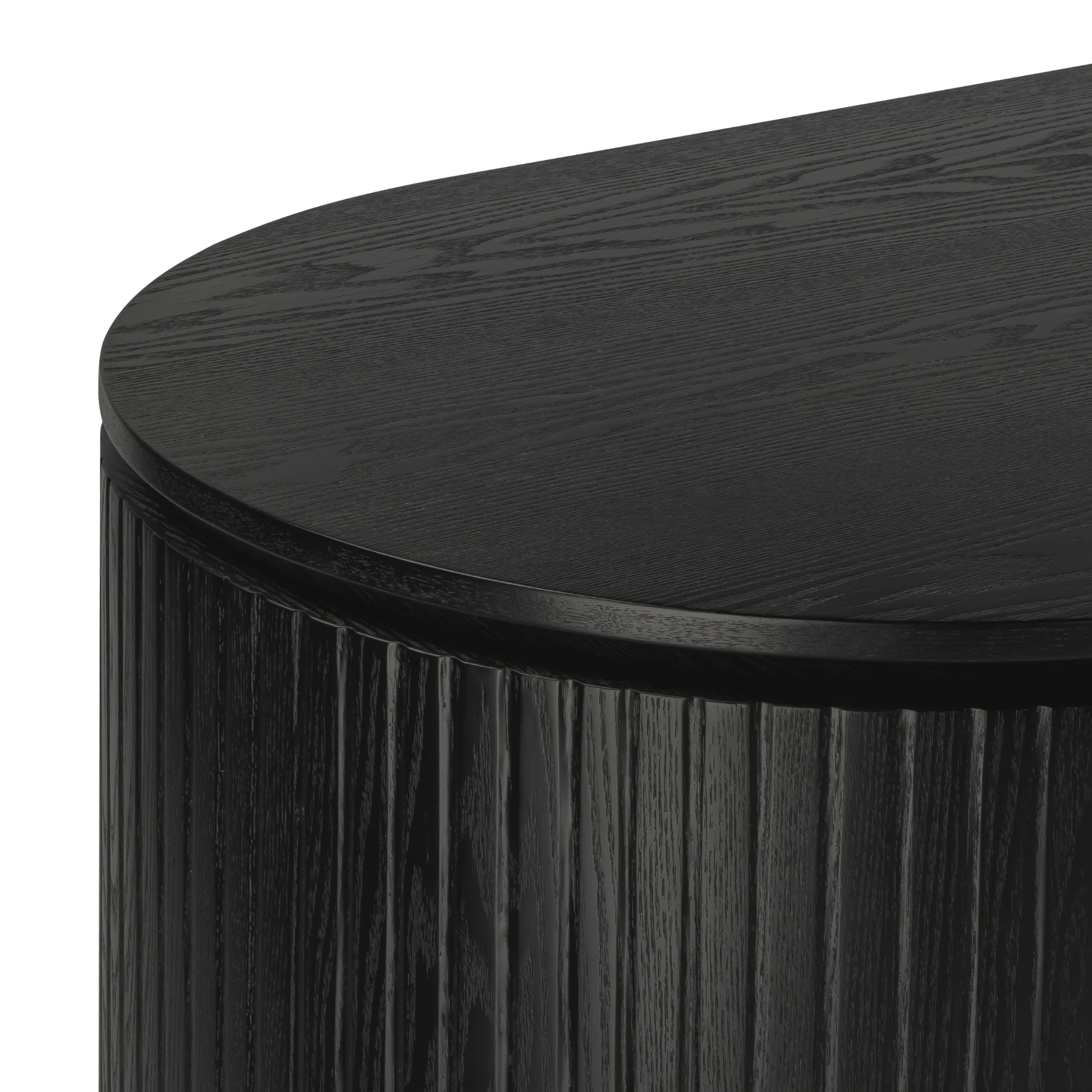 Payton Benjamin Ripple Grand Office Desk RHF Drawer Black - Image 8