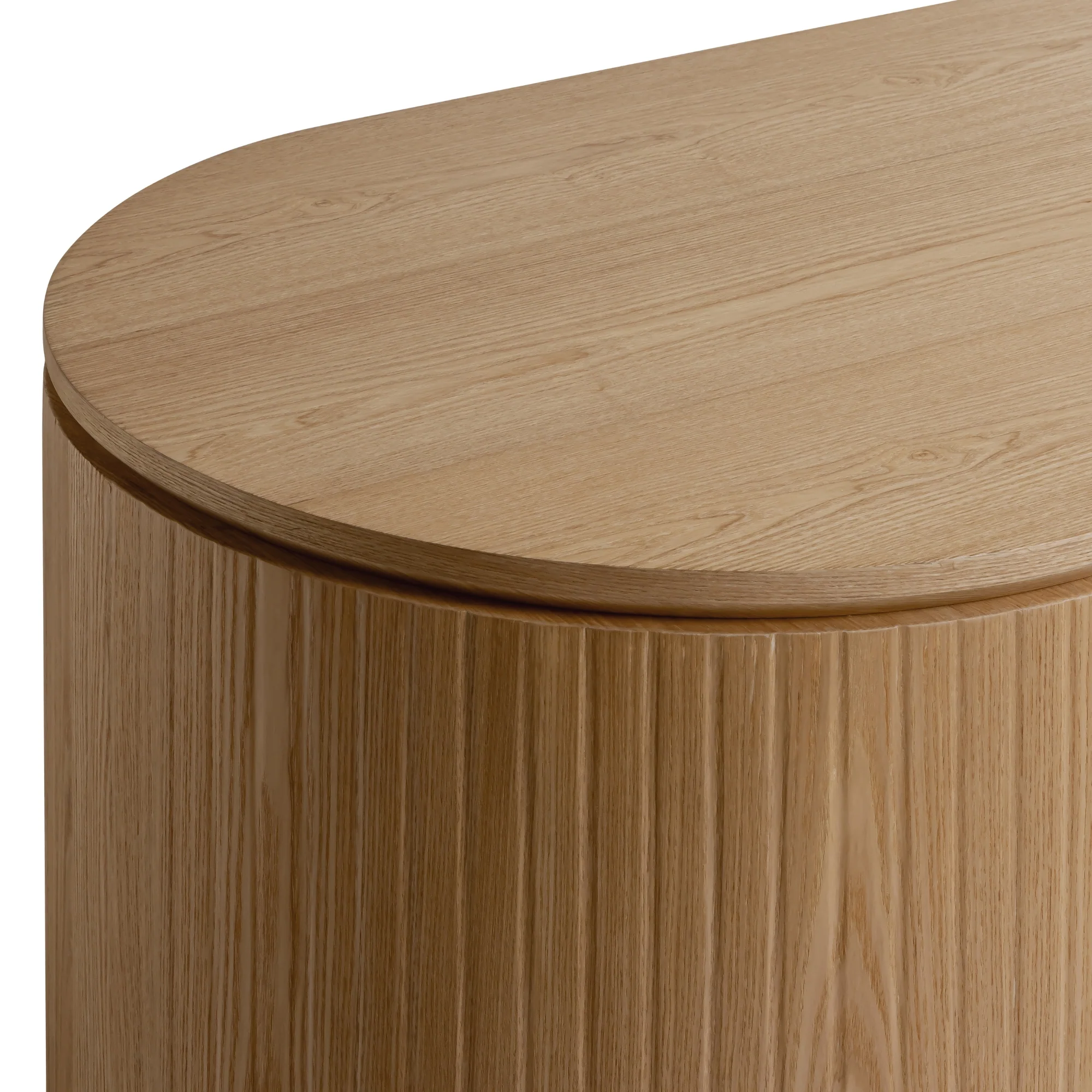 Payton Benjamin Ripple Grand Office Desk RHF Drawer Natural - Image 8