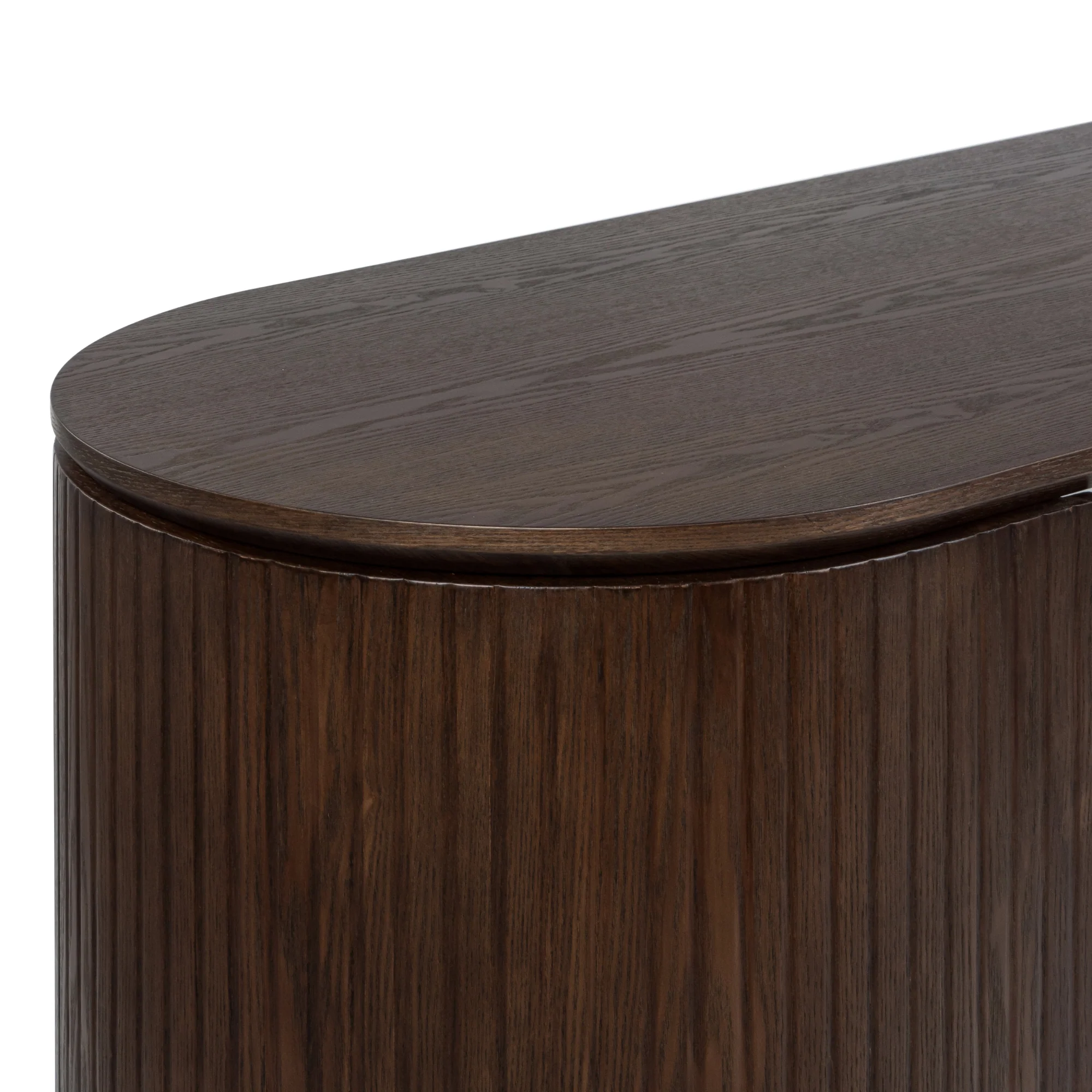 Payton Benjamin Ripple Grand Office Desk RHF Drawer Walnut - Image 6