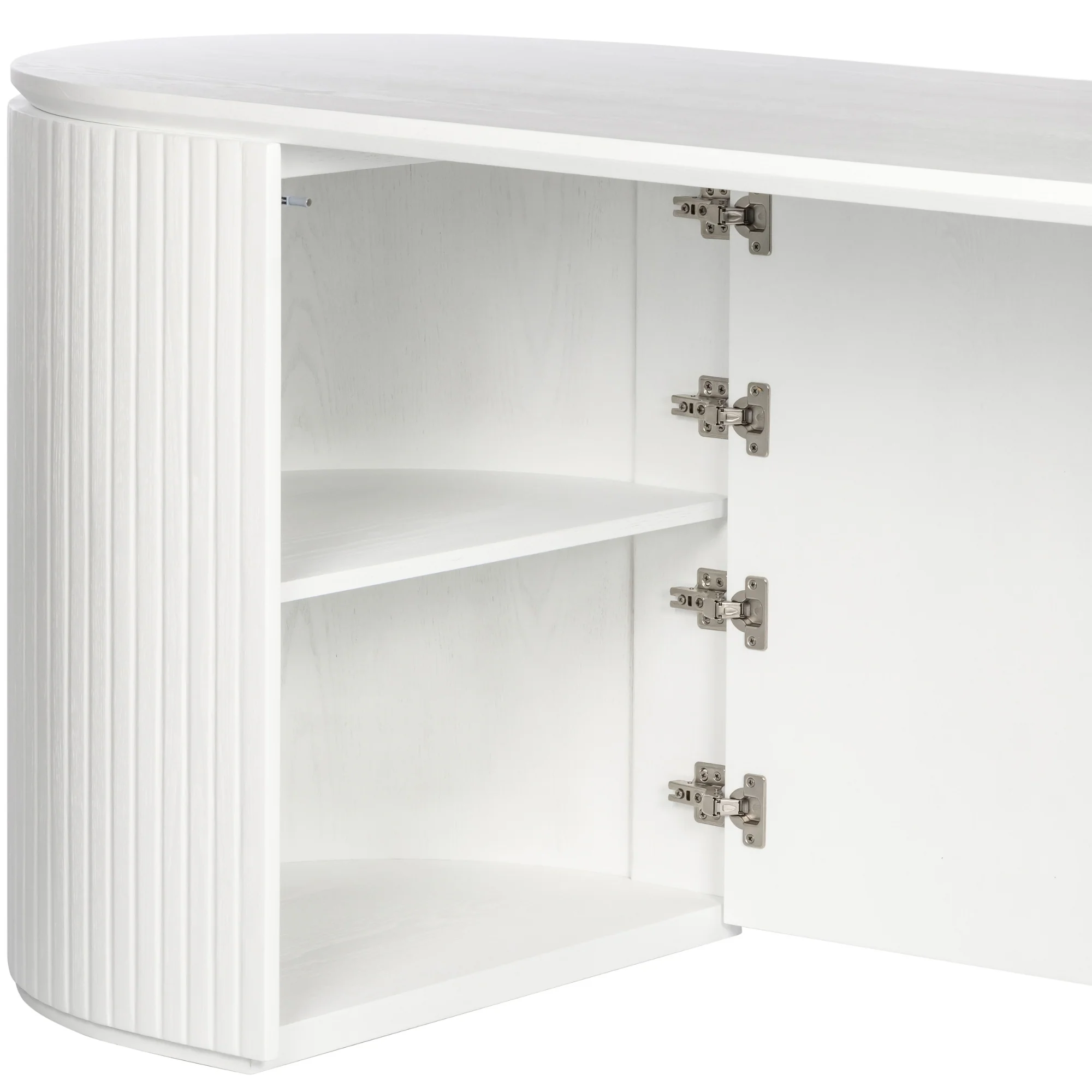 Payton Benjamin Ripple Grand Office Desk RHF Drawer White - Image 7