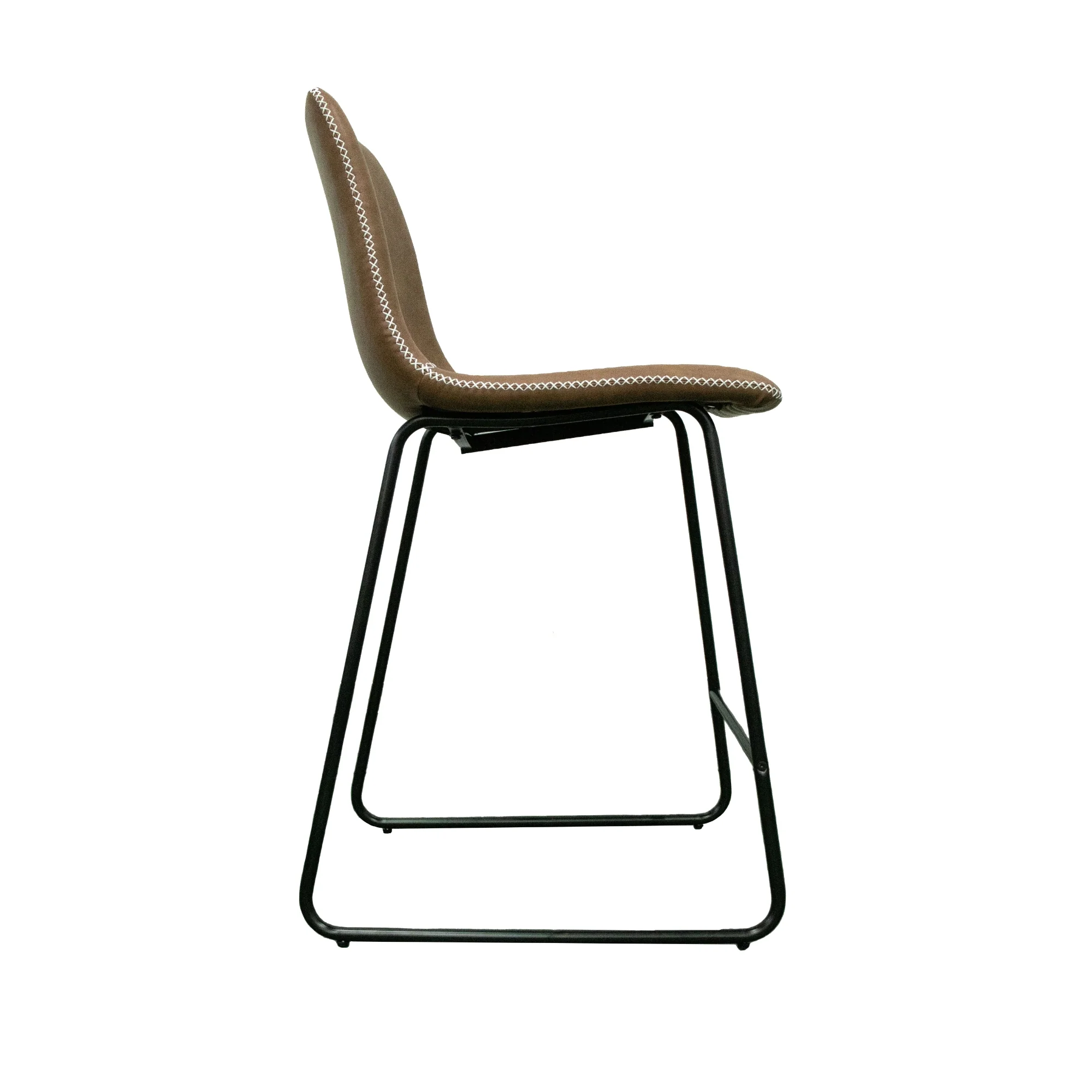 Phoenix 4pc Set Barstools Faux Leather Tan - Image 4