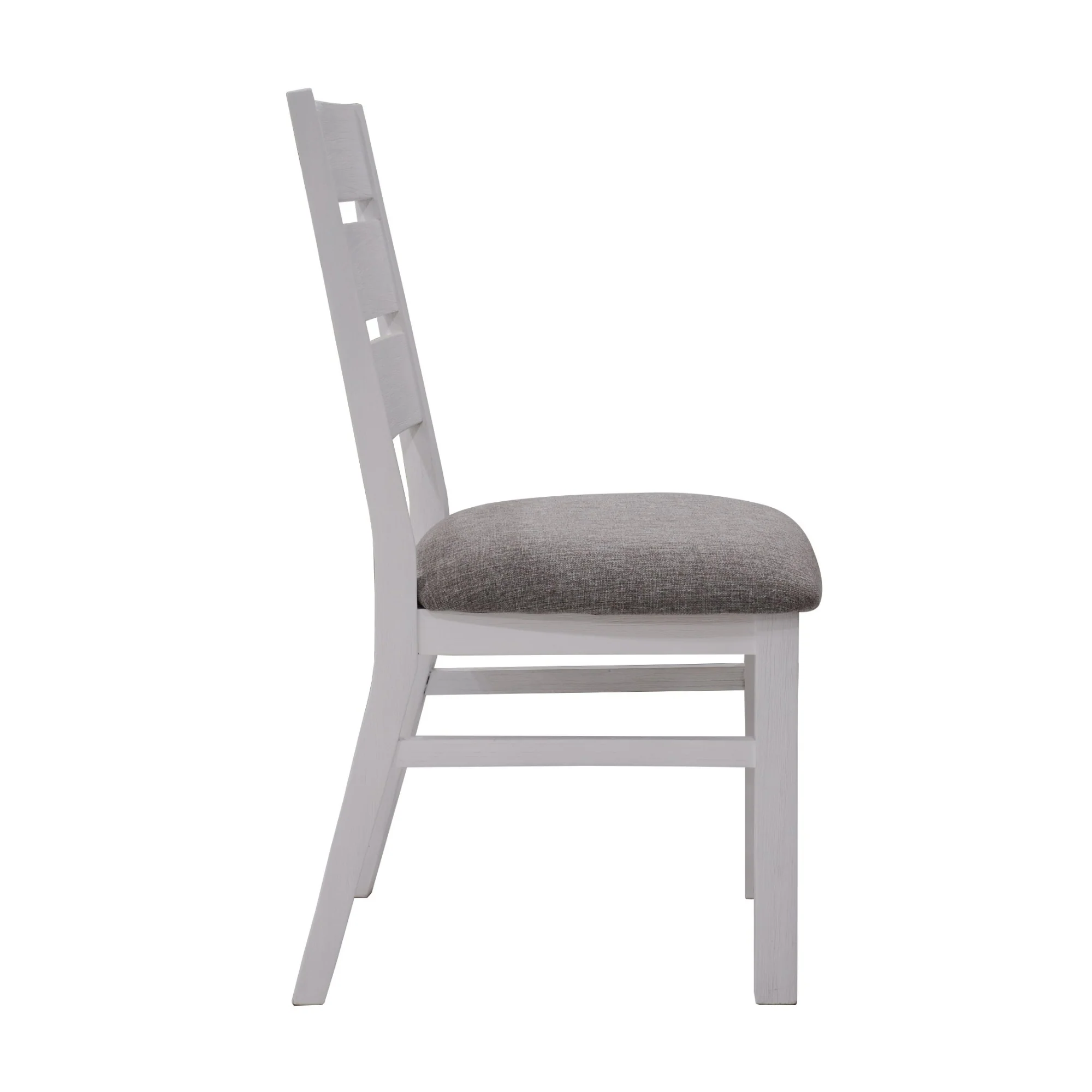 Plumeria 2pc Set Dining Chair Solid Acacia Wood White Brush - Image 3