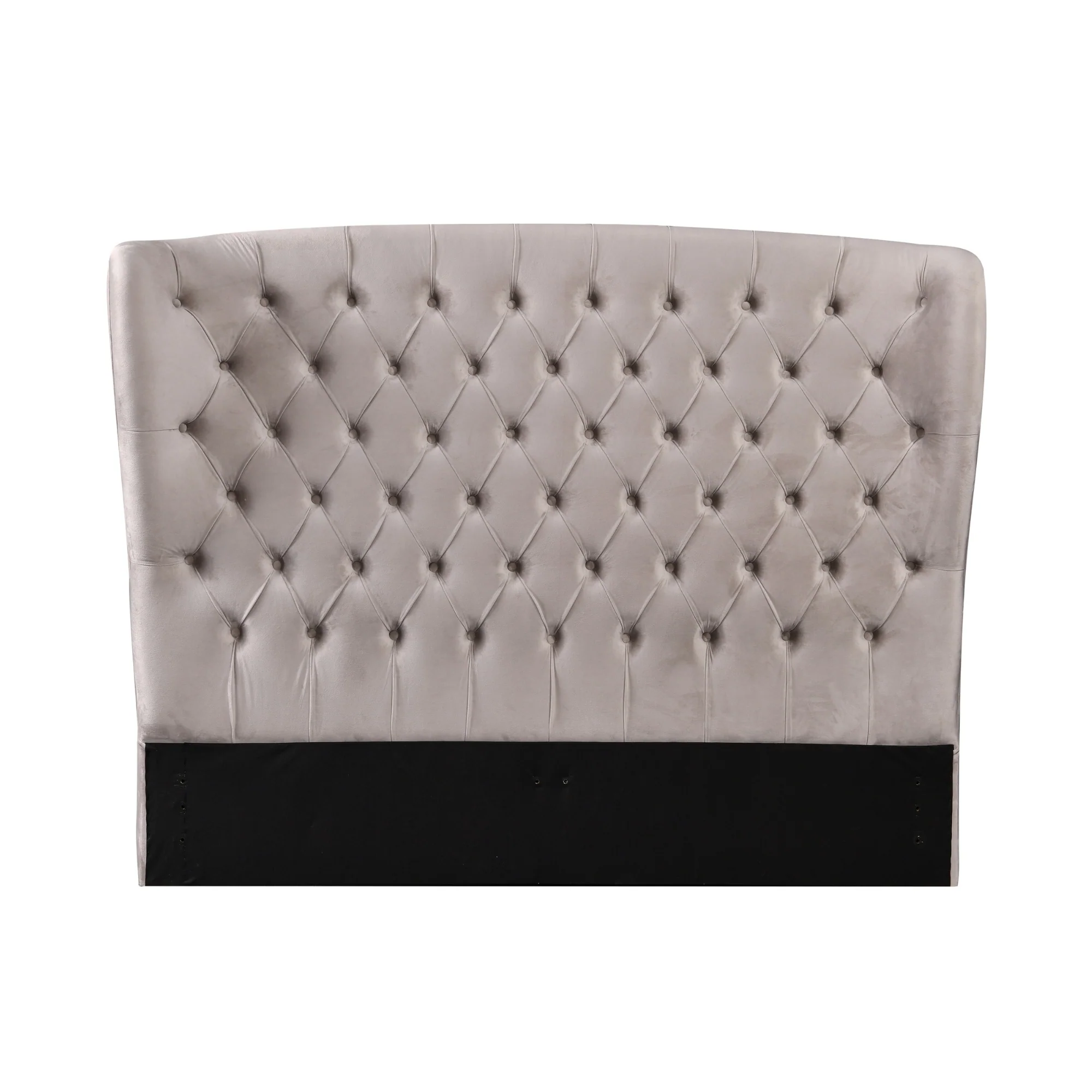 Raina Fabric Double Bed Frame Mink Beige - Image 3