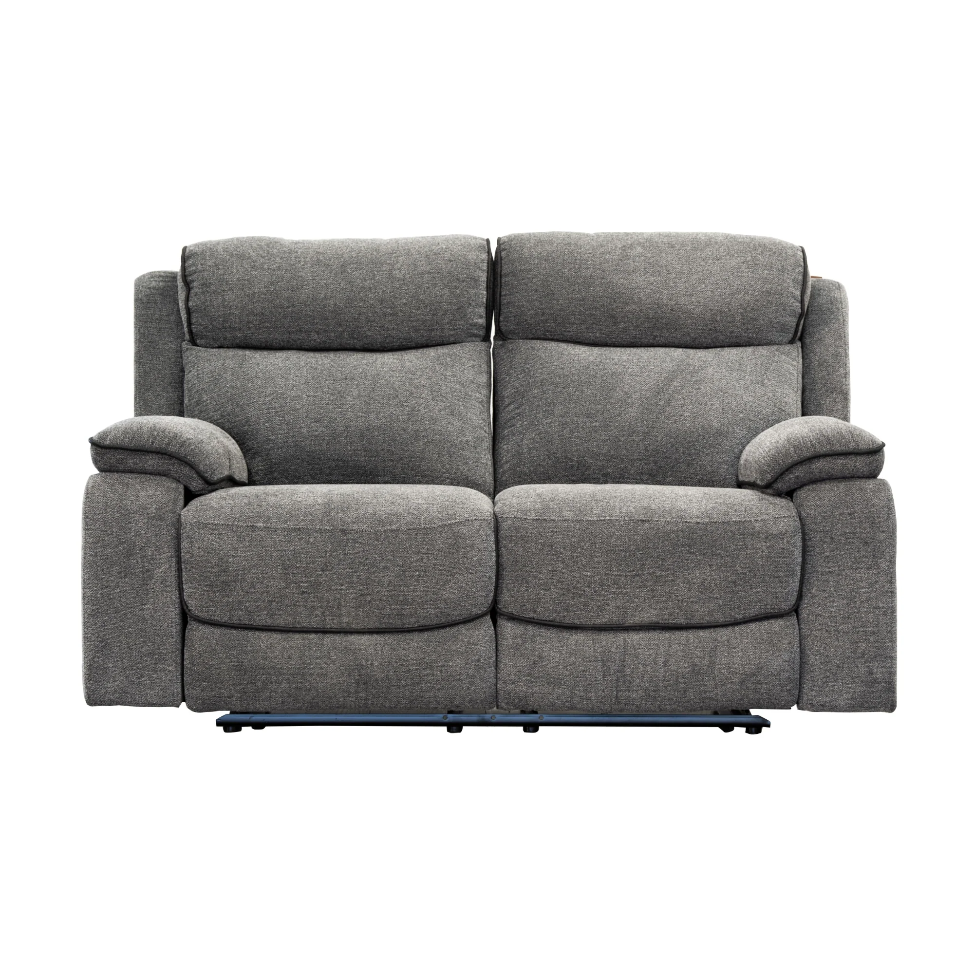 Randy 2 Seater Fabric Electric Recliner Lounge Dante Grey - Image 2
