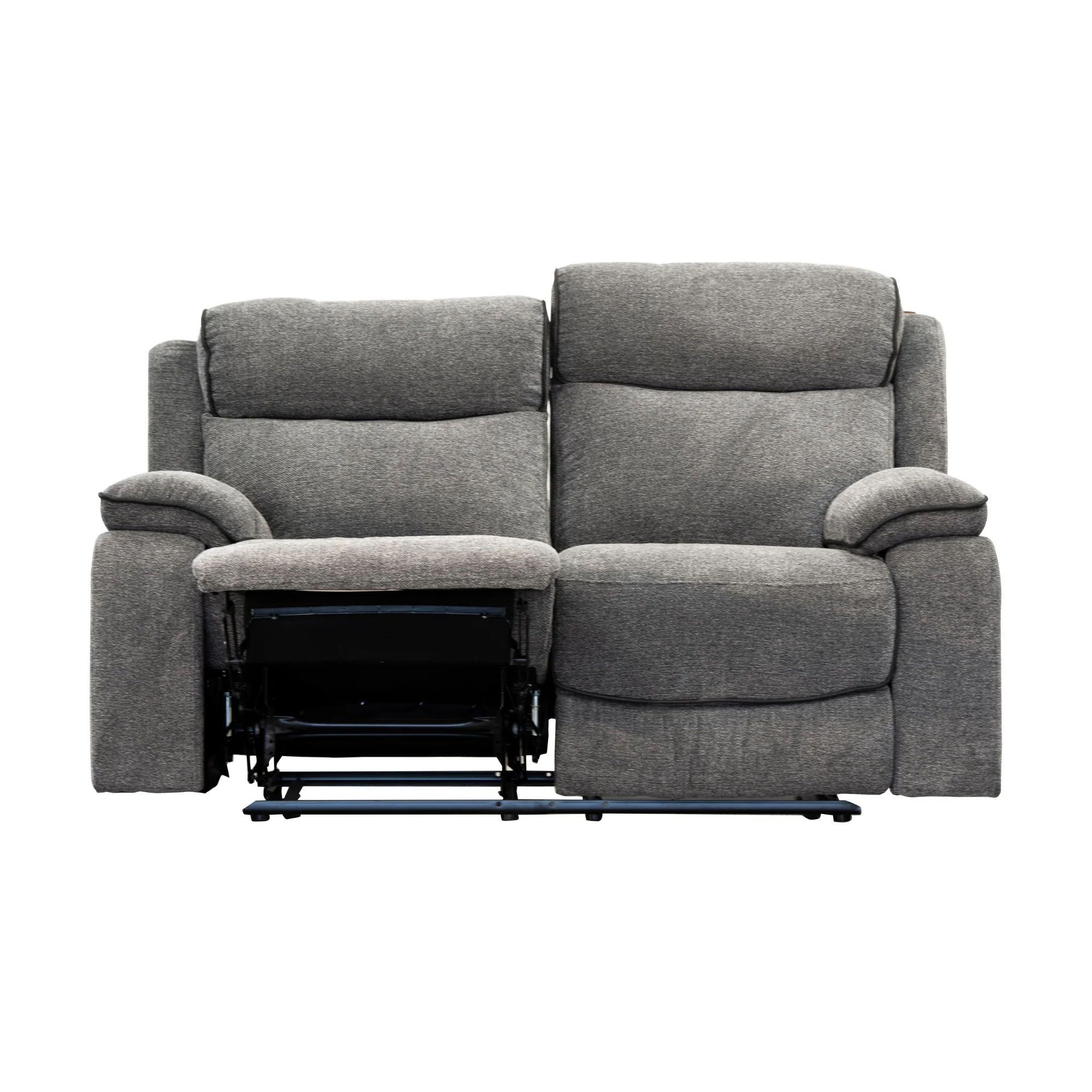 Randy 2 Seater Fabric Electric Recliner Lounge Dante Grey - Image 4