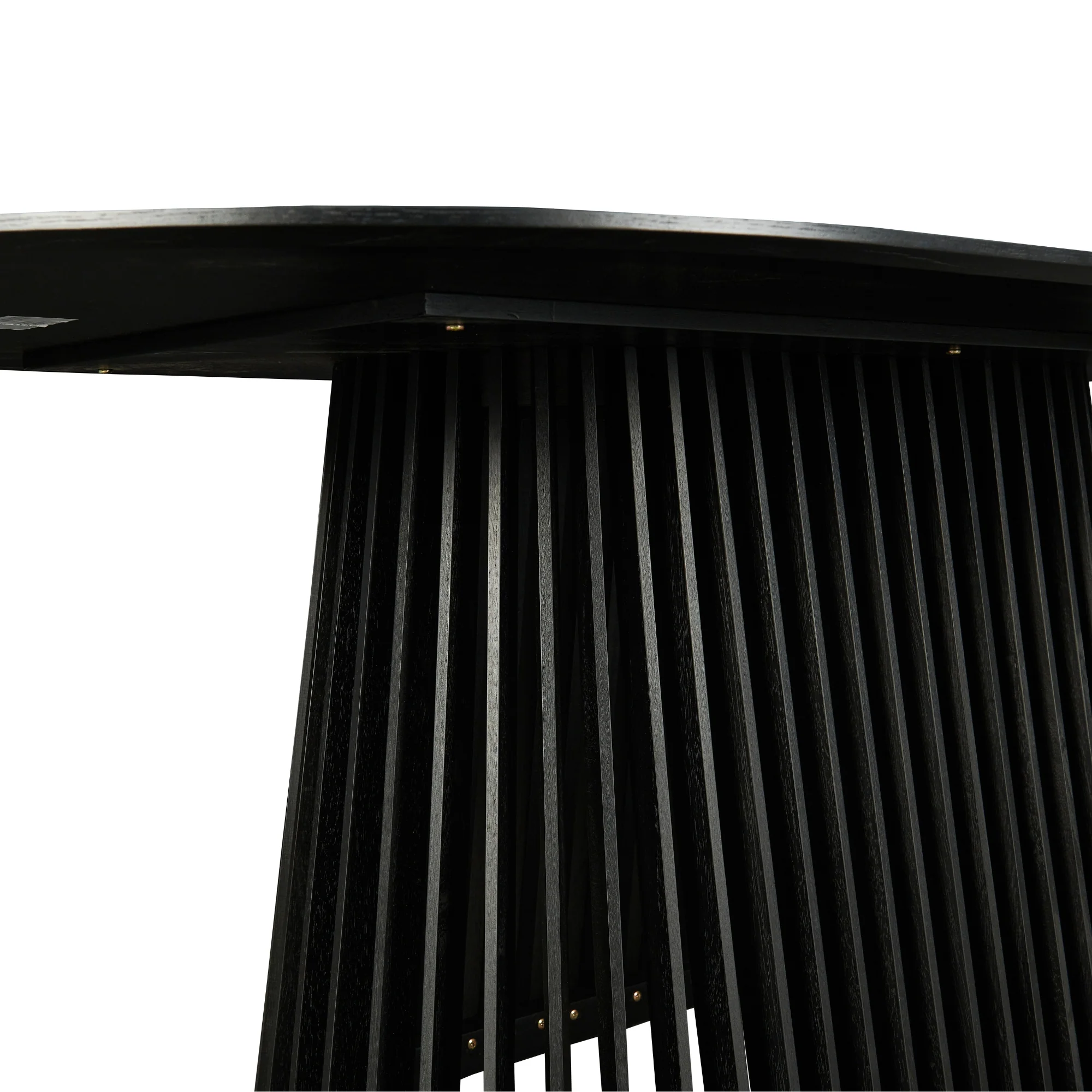 Ravenwood Casablanca 200cm Oval Dining Table Black - Image 5